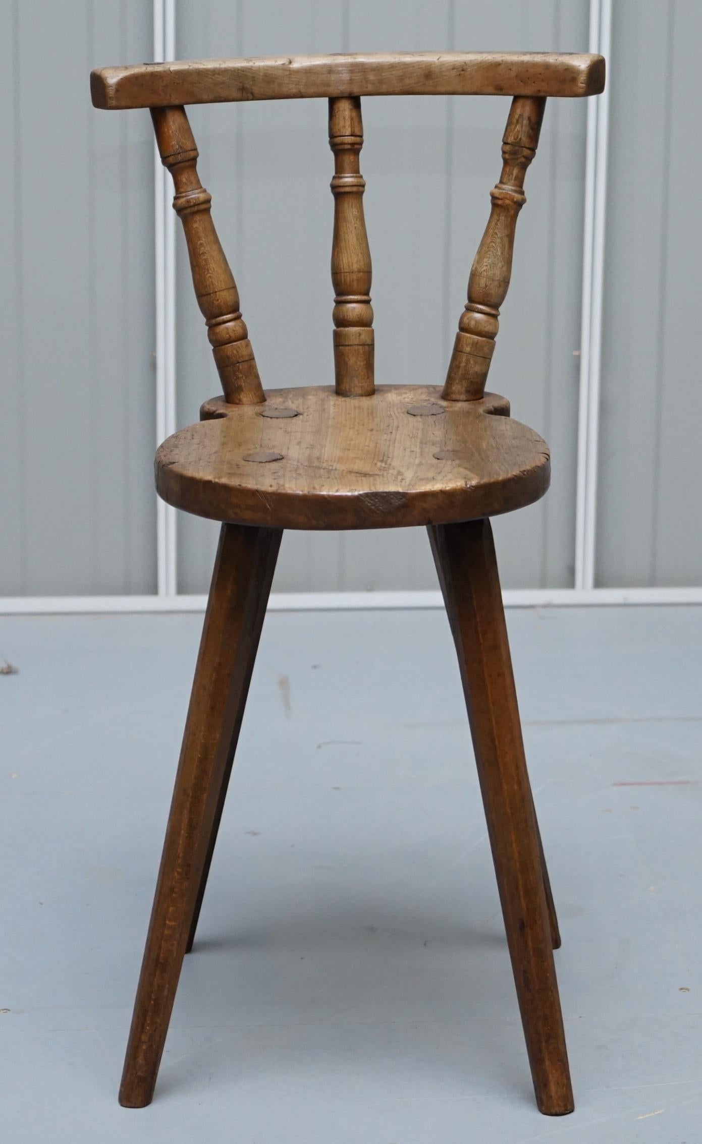 Pair of circa 1780 Country House Pine Chairs Stunning Patina Table Available 7