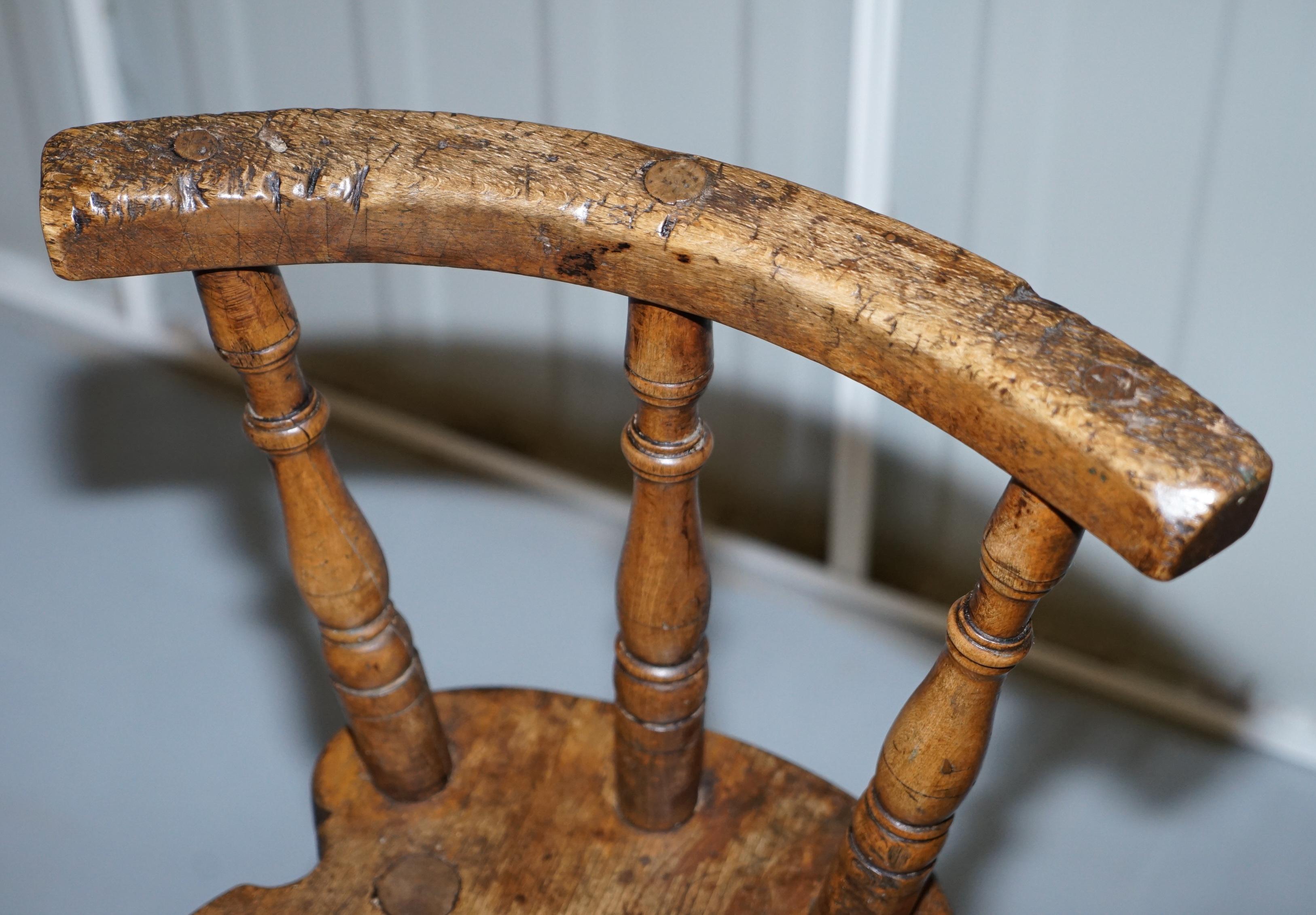 George III Pair of circa 1780 Country House Pine Chairs Stunning Patina Table Available