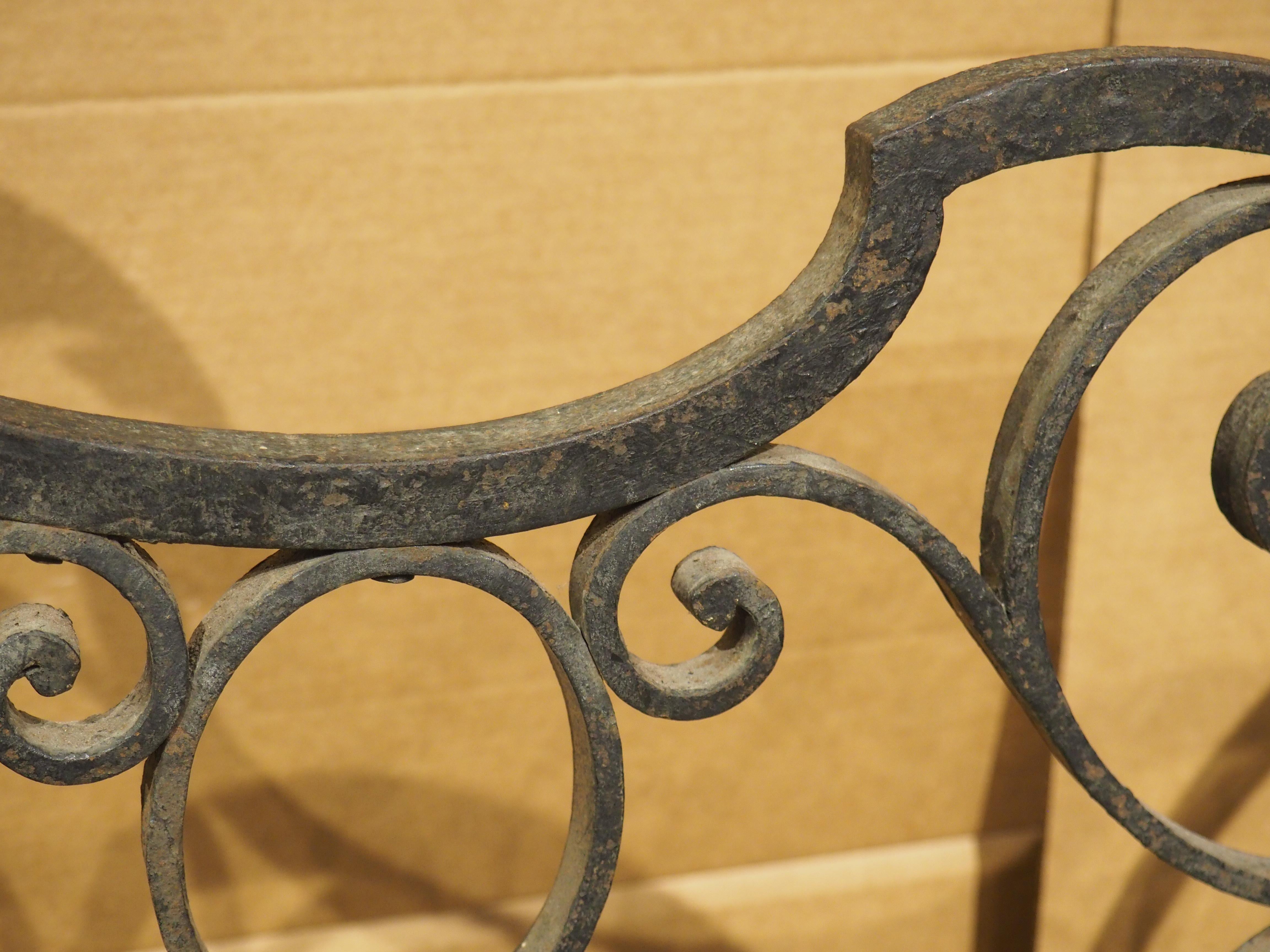 Pair of Circa 1800 French Wrought Iron and Tole Gates 3