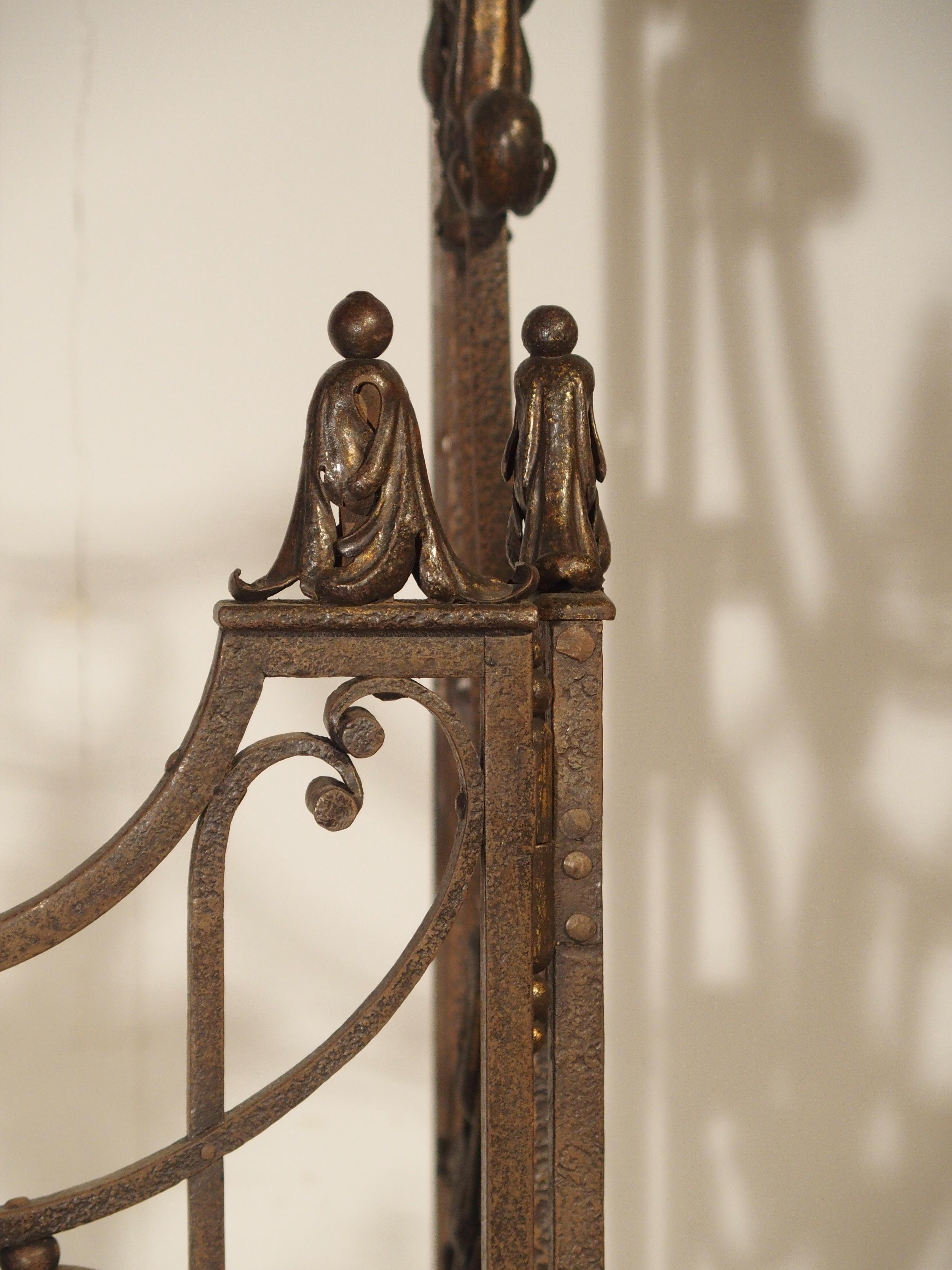 Pair of circa 1800 French Wrought Iron Gates 5