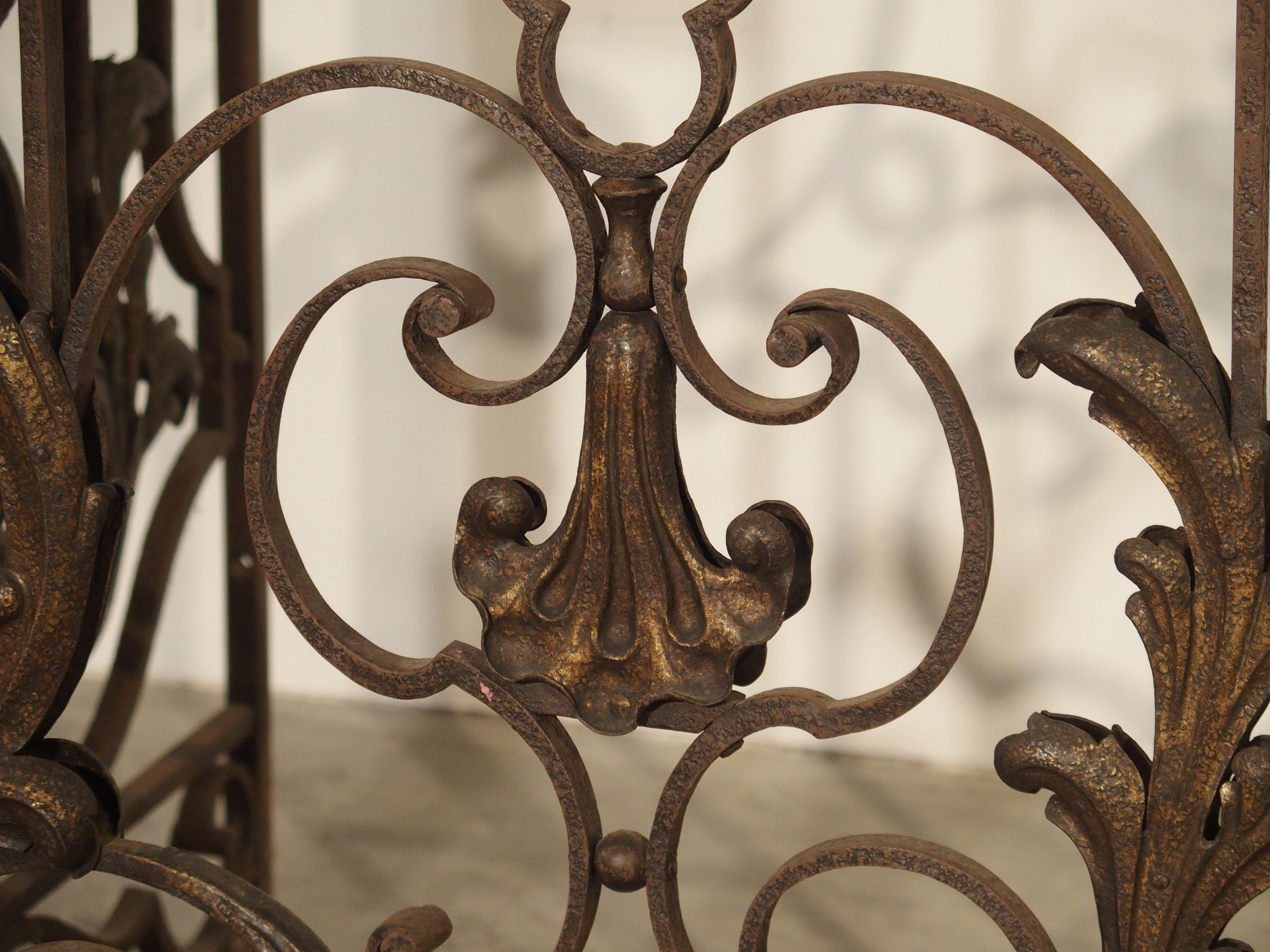 Pair of circa 1800 French Wrought Iron Gates 6