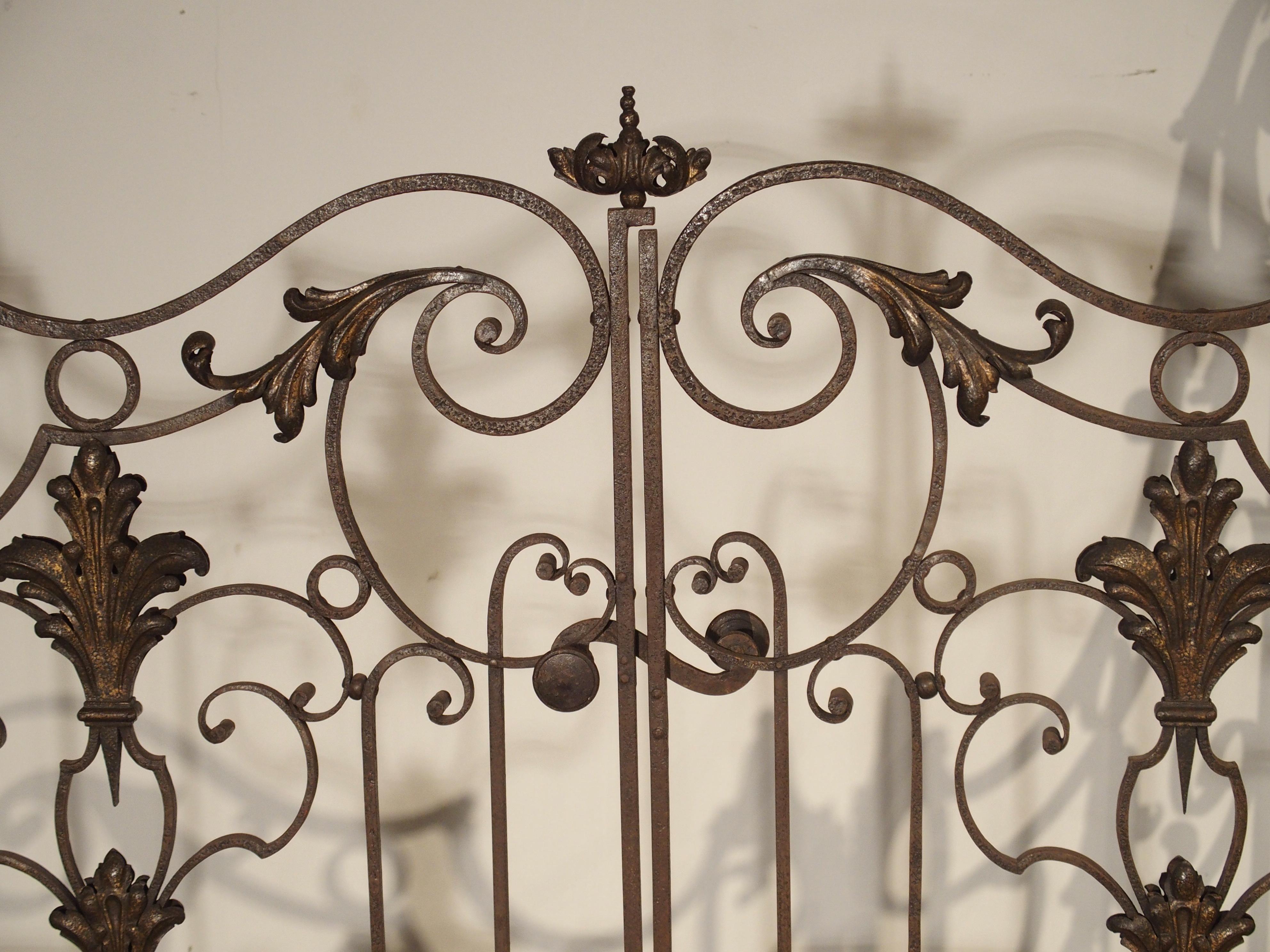 Pair of circa 1800 French Wrought Iron Gates 1