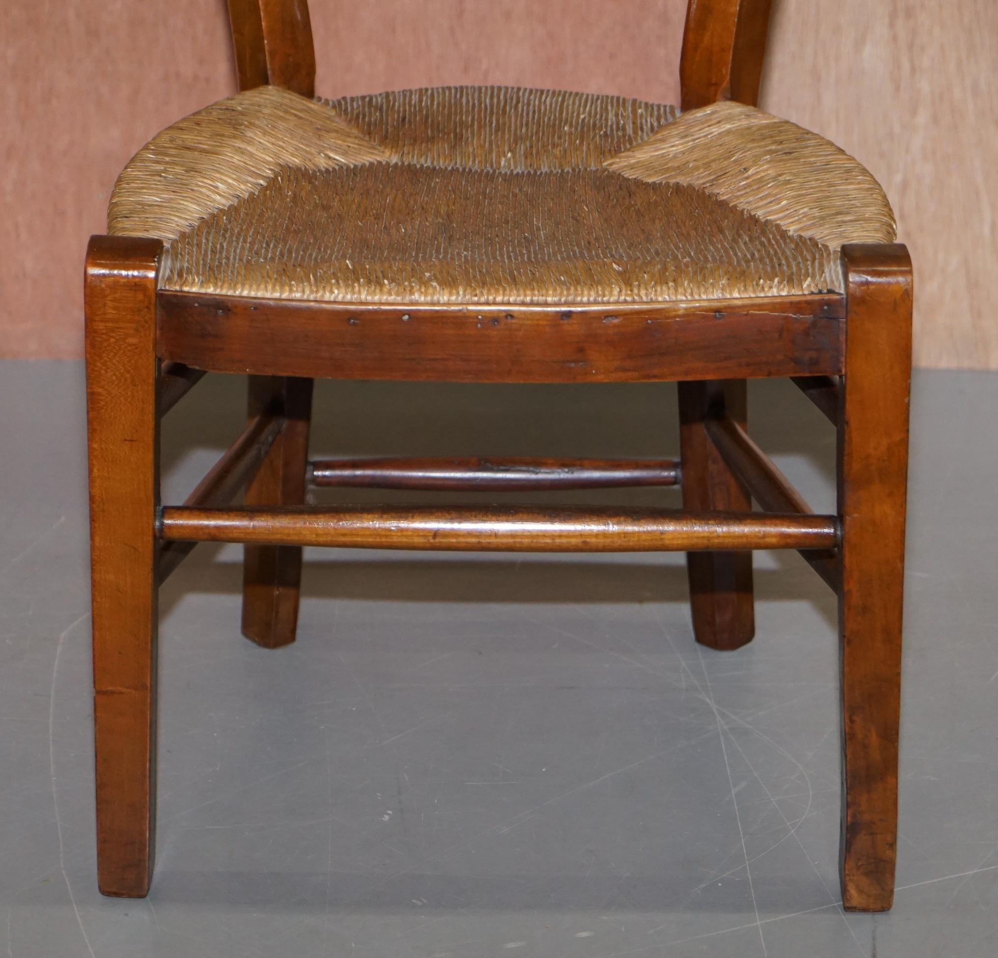 Hand-Crafted Pair of circa 1840 Hand Carved Prie Dieu High Back Prayer Chairs Original Bases For Sale