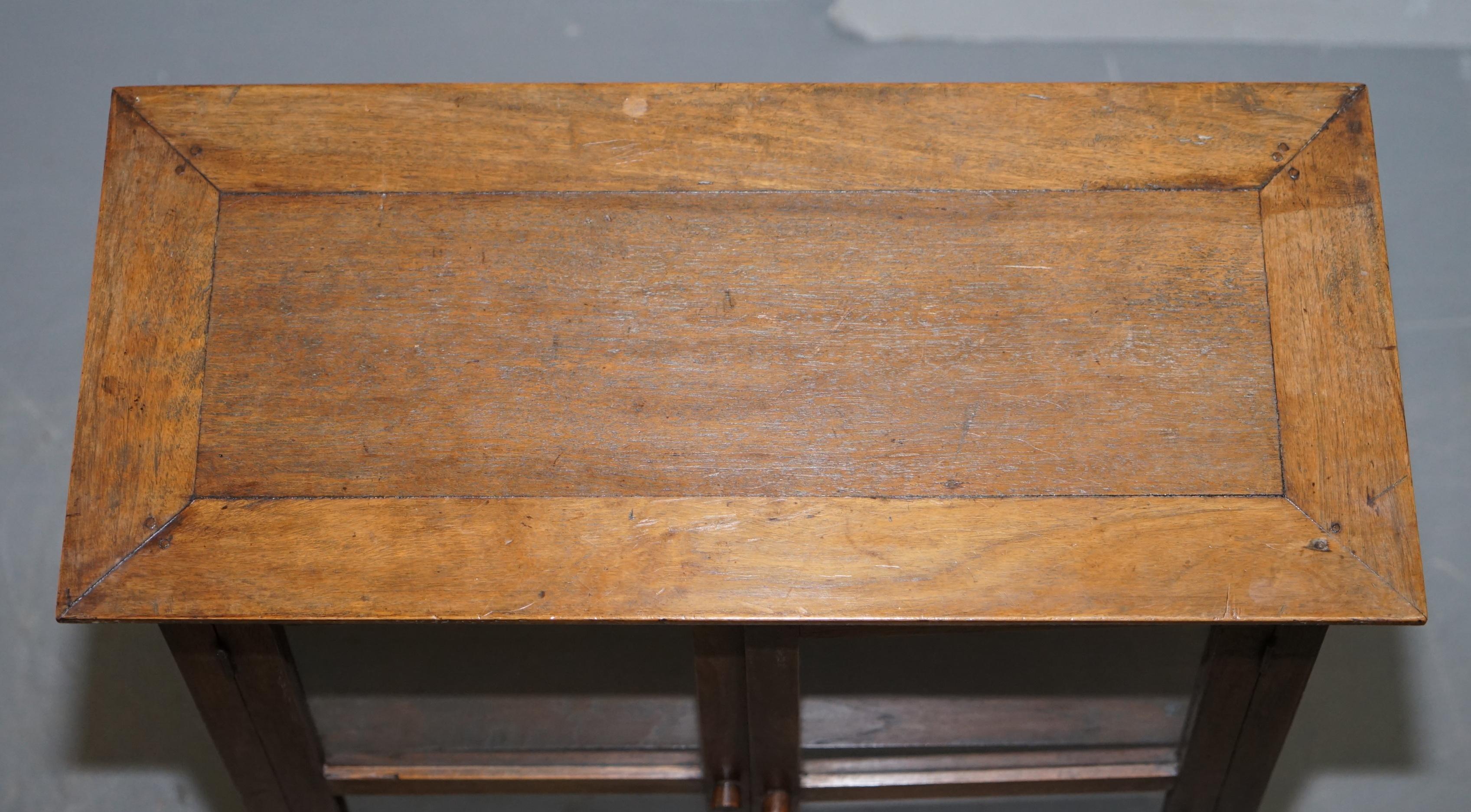 Pair of circa 1900 Chinese Temple Alter Style Glazed Door Bookcases Sideboards 10