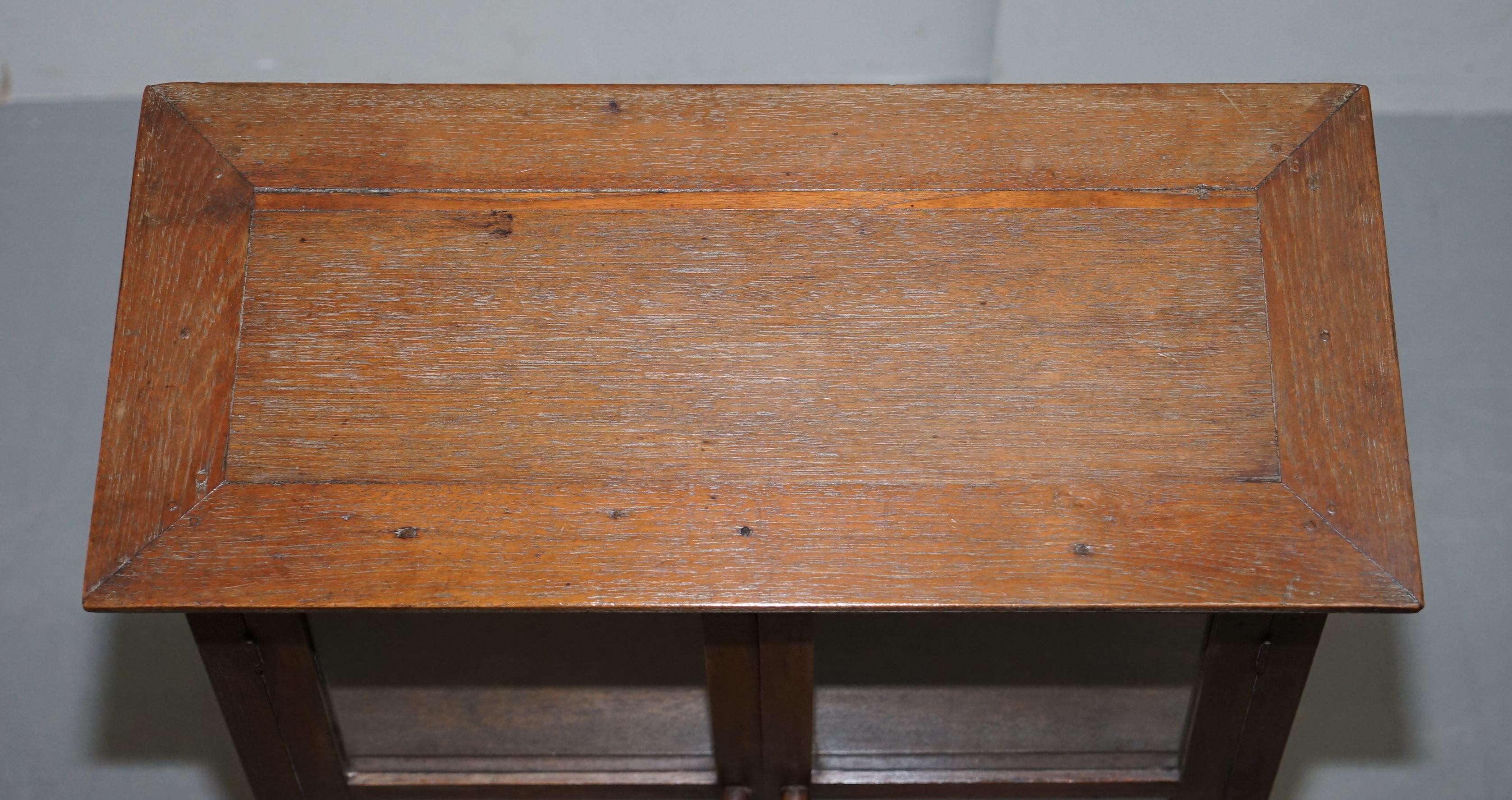 Hand-Crafted Pair of circa 1900 Chinese Temple Alter Style Glazed Door Bookcases Sideboards