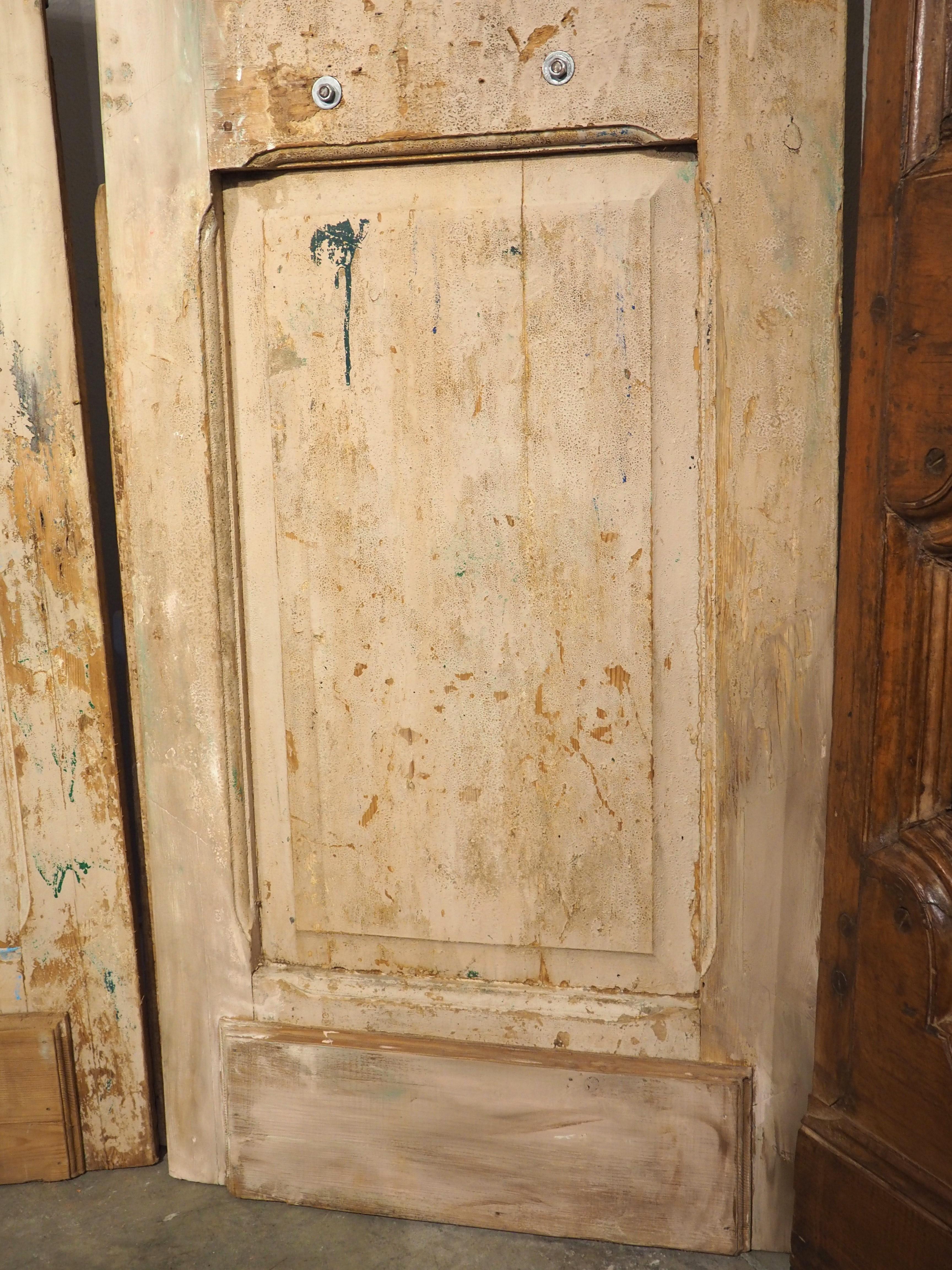 Pair of Circa 1900 French Art Nouveau Wood and Iron Doors In Good Condition For Sale In Dallas, TX