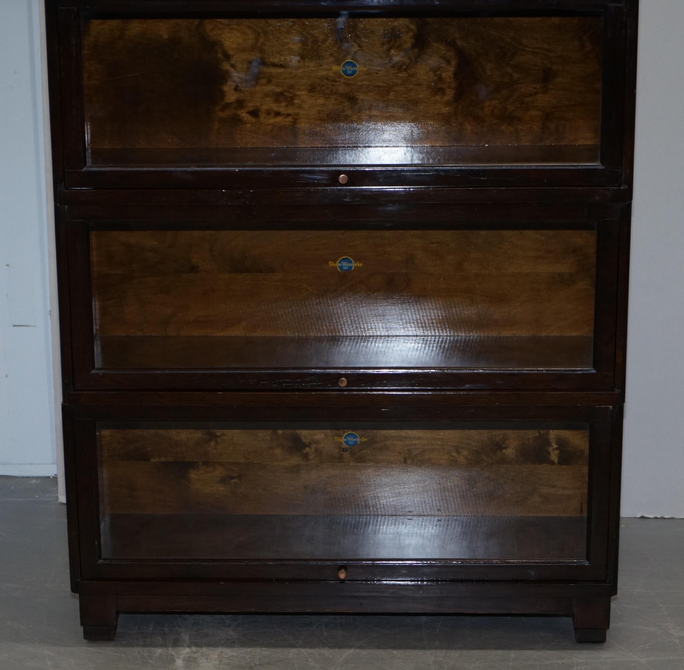 19th Century Pair of circa 1900 Oak Modular Globe Wernicke Antique Stacking Legal Bookcases