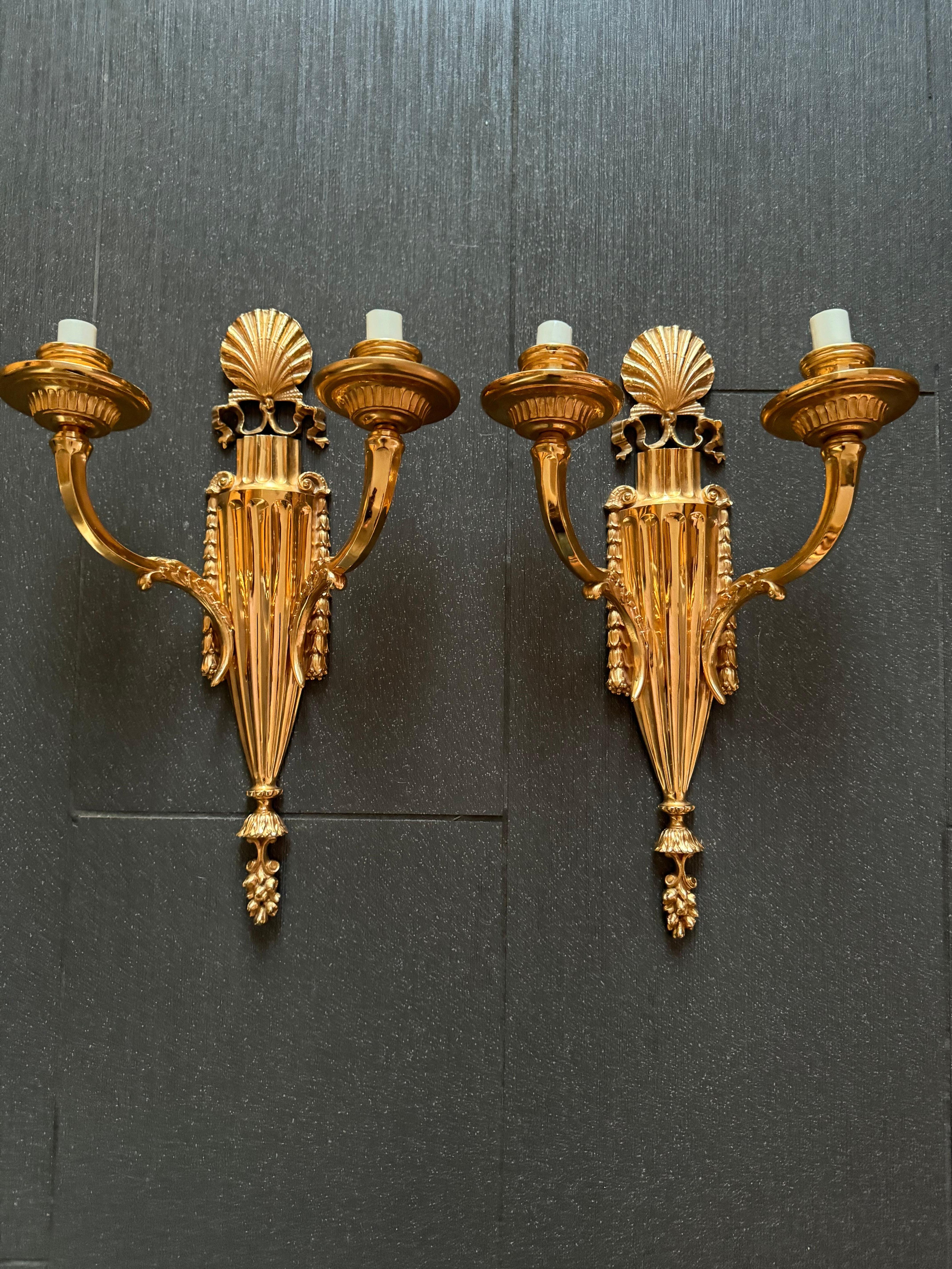 1900’s Caldwell 2 Lights Bronze Sconces For Sale 2