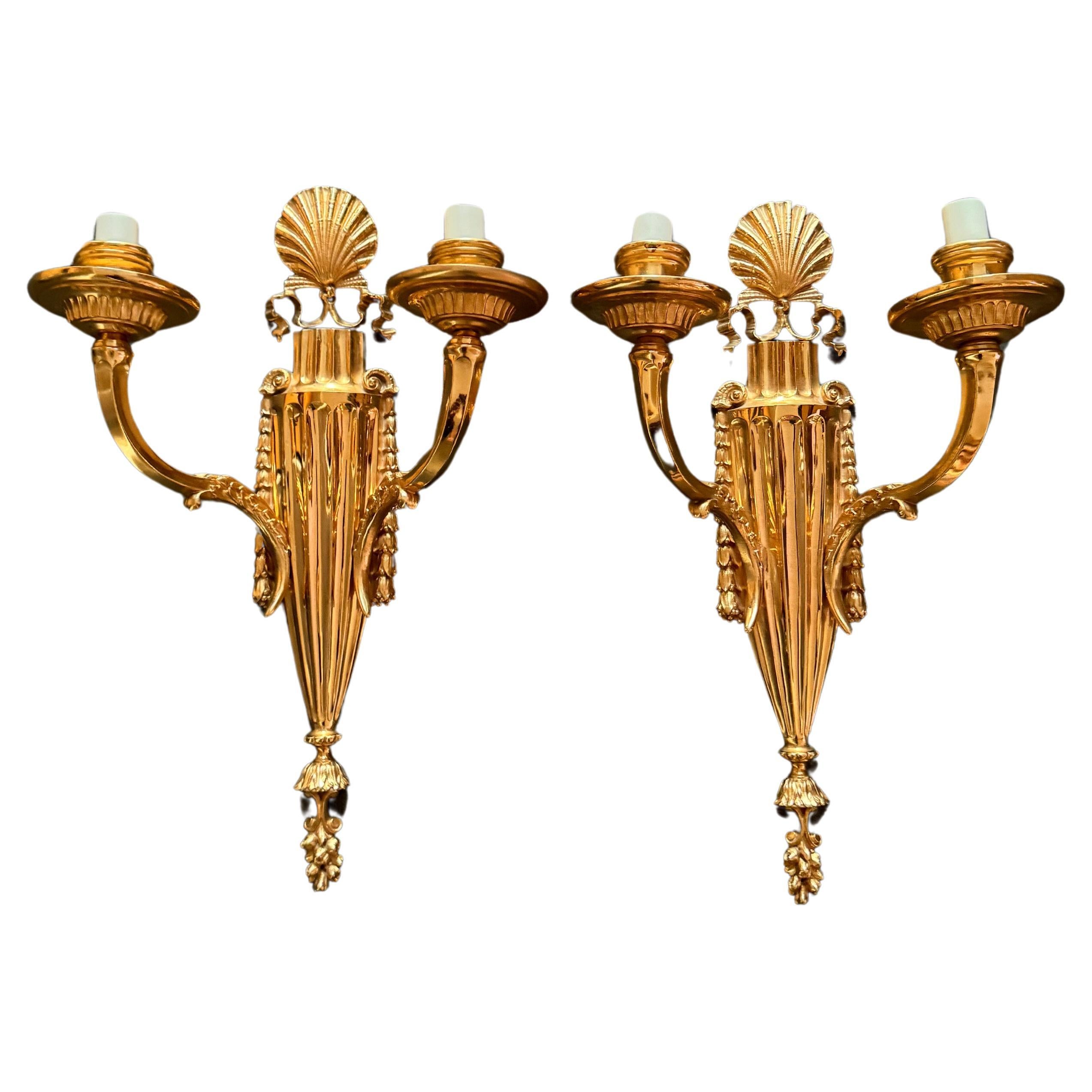 1900’s Caldwell 2 Lights Bronze Sconces For Sale