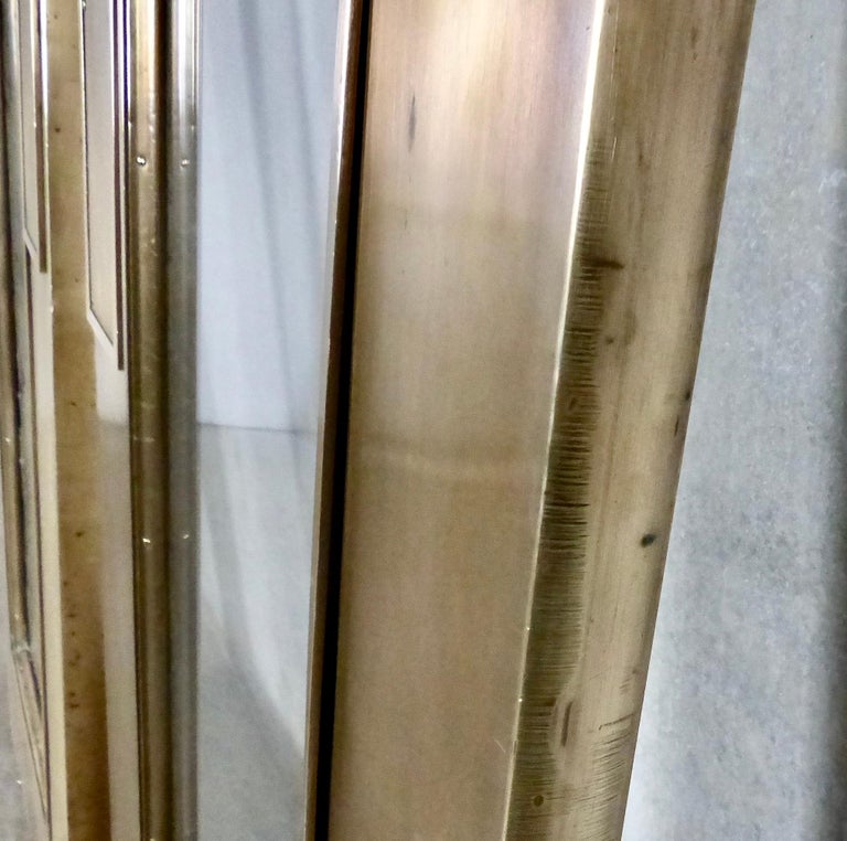 Pair of circa 1910 Brass Swing Doors with Push Plate at 1stDibs push