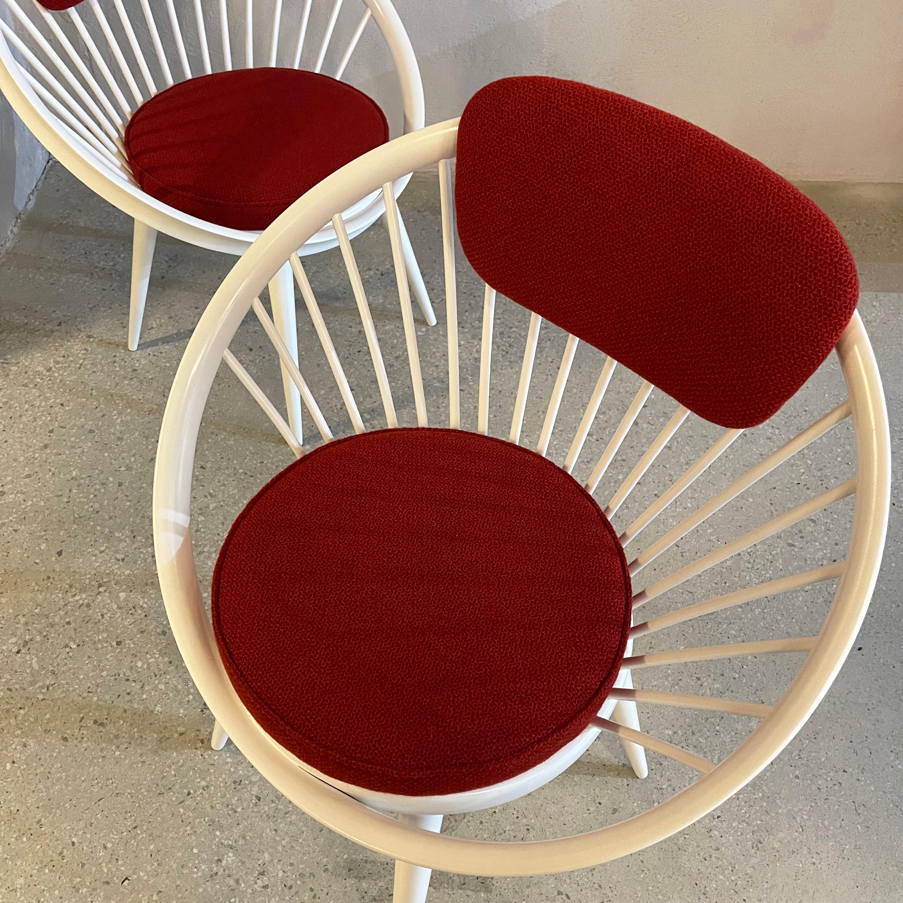  Pair Of Circle Lounge Chairs By Yngve Ekström For Swedese, Sweden For Sale 1
