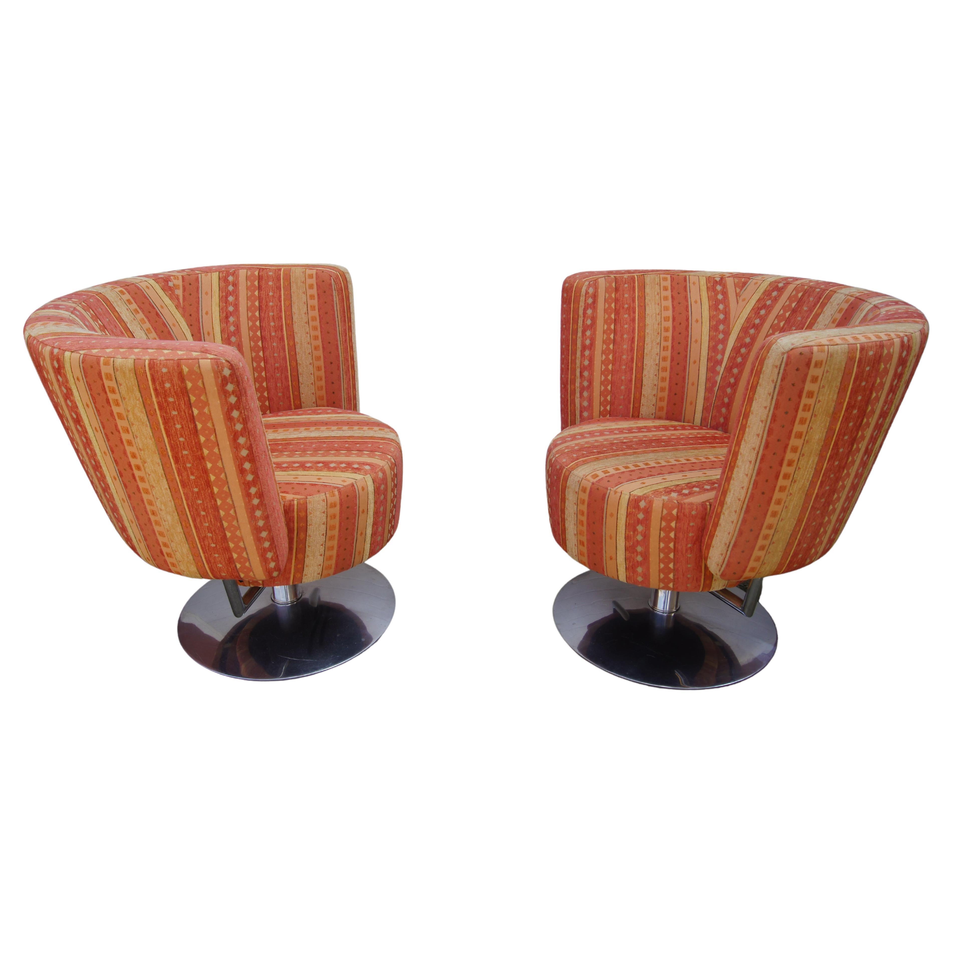 Pair of Circo Swivel Chairs by Peter Maly for COR For Sale