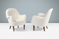 Pair of Cirkus Armchairs by Carl Malmsten, 1950s