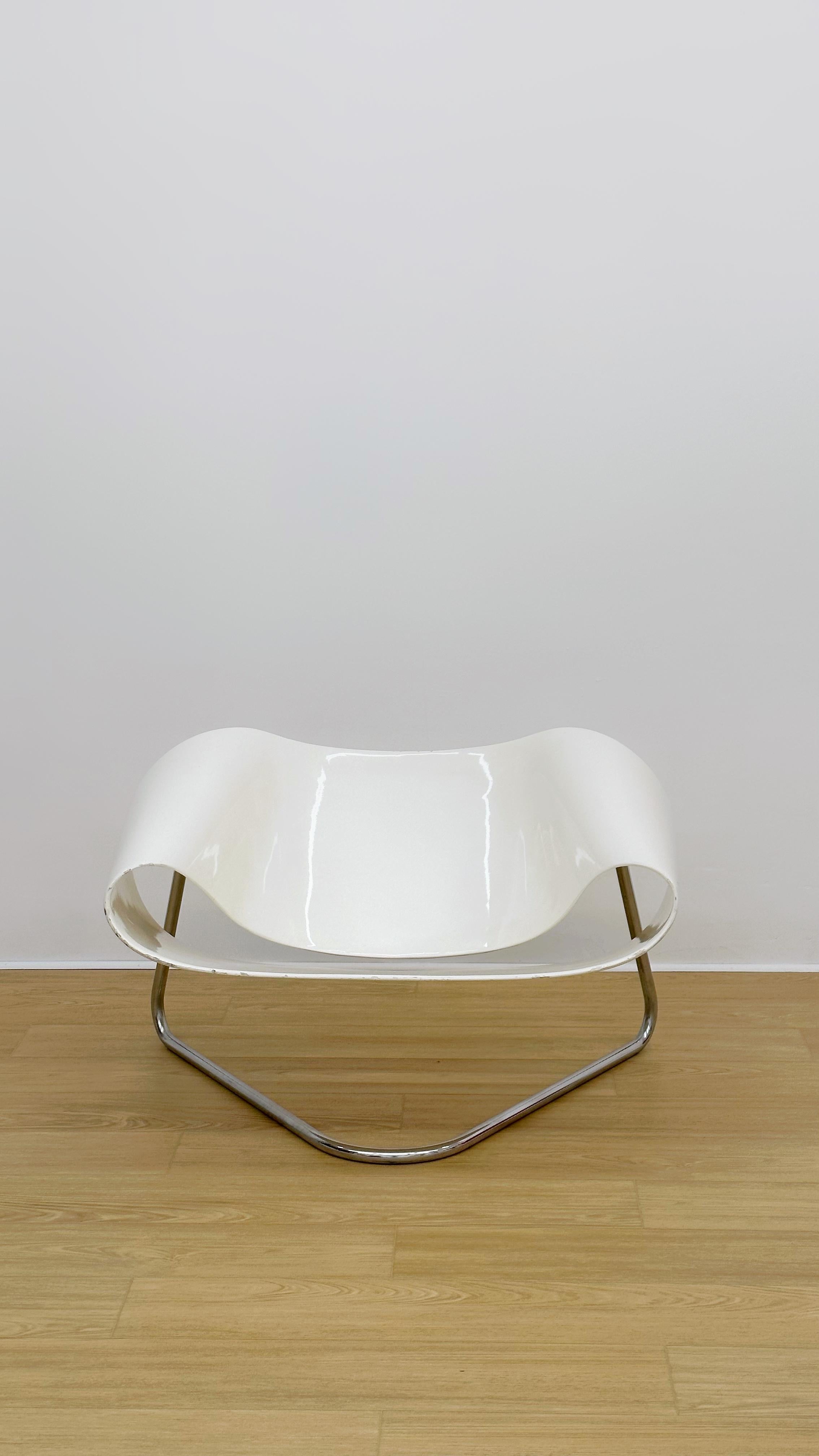 Italian Pair of CL9 Ribbon Chairs by Cesare Leonardi and Franca Stagi for Fiarm For Sale