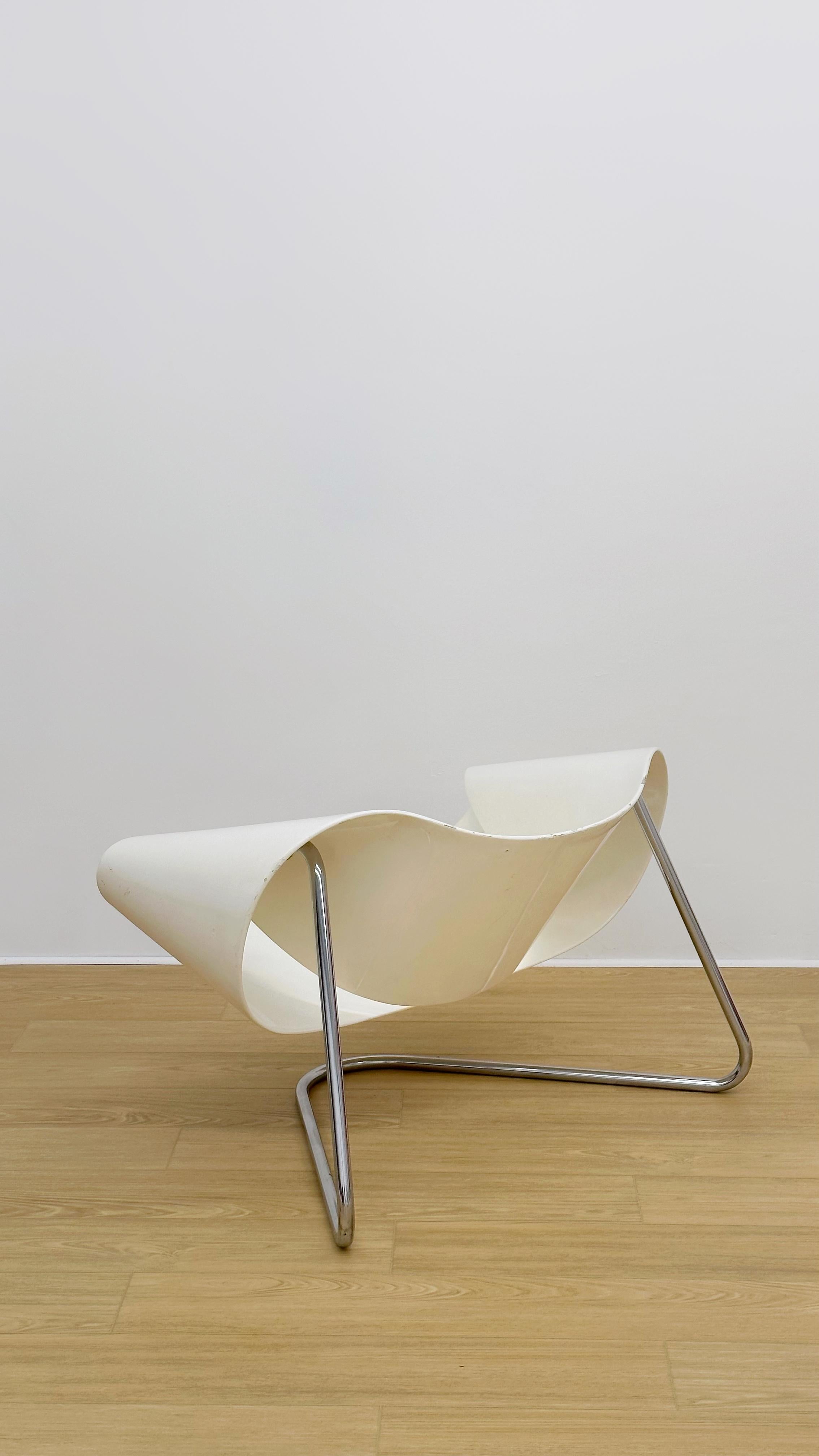 Steel Pair of CL9 Ribbon Chairs by Cesare Leonardi and Franca Stagi for Fiarm For Sale