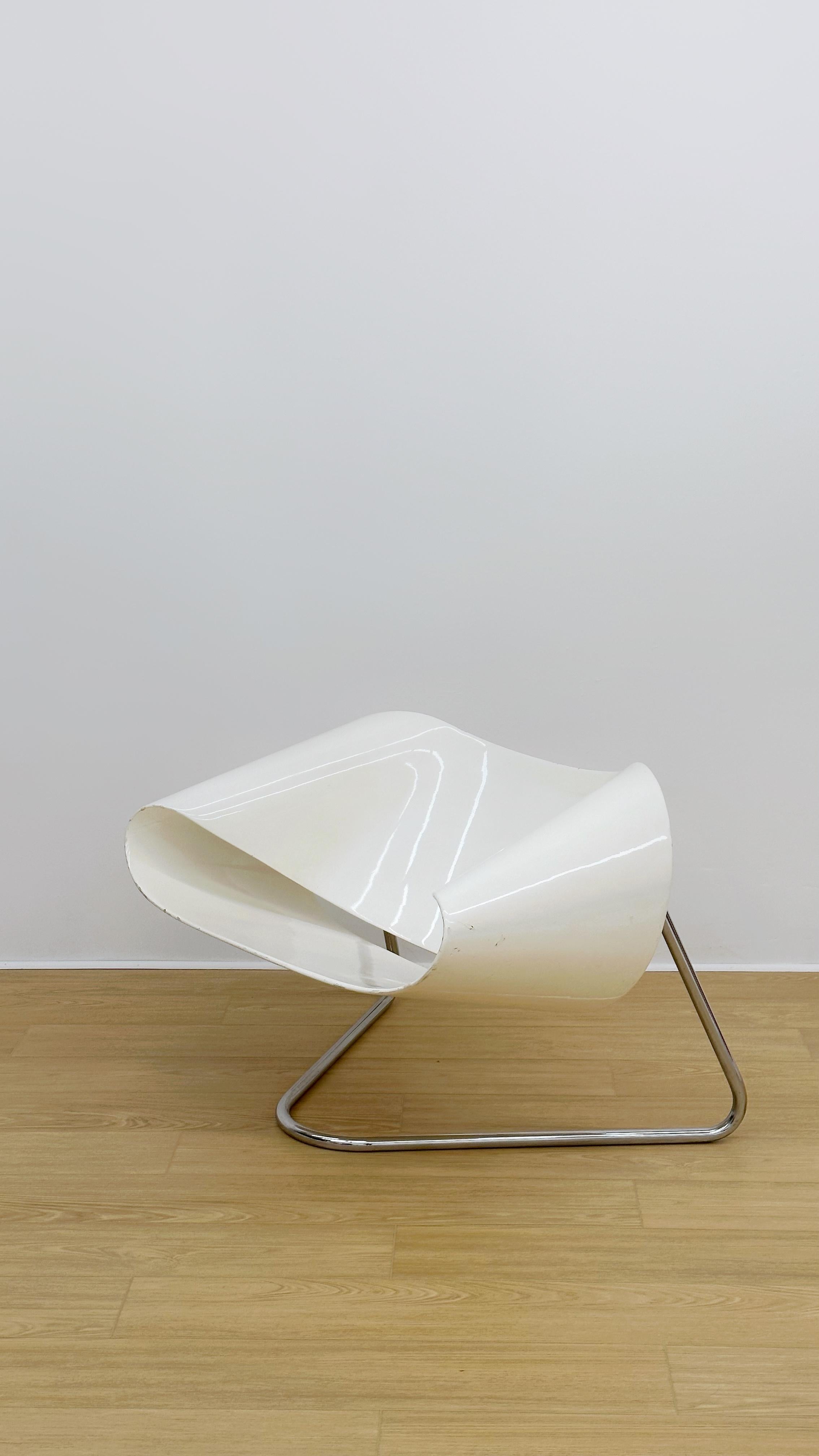 Pair of CL9 Ribbon Chairs by Cesare Leonardi and Franca Stagi for Fiarm For Sale 1