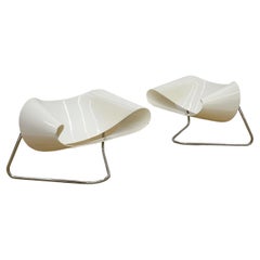 Vintage Pair of CL9 Ribbon Chairs by Cesare Leonardi and Franca Stagi for Fiarm