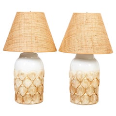 Pair of Clam Shell Lamps