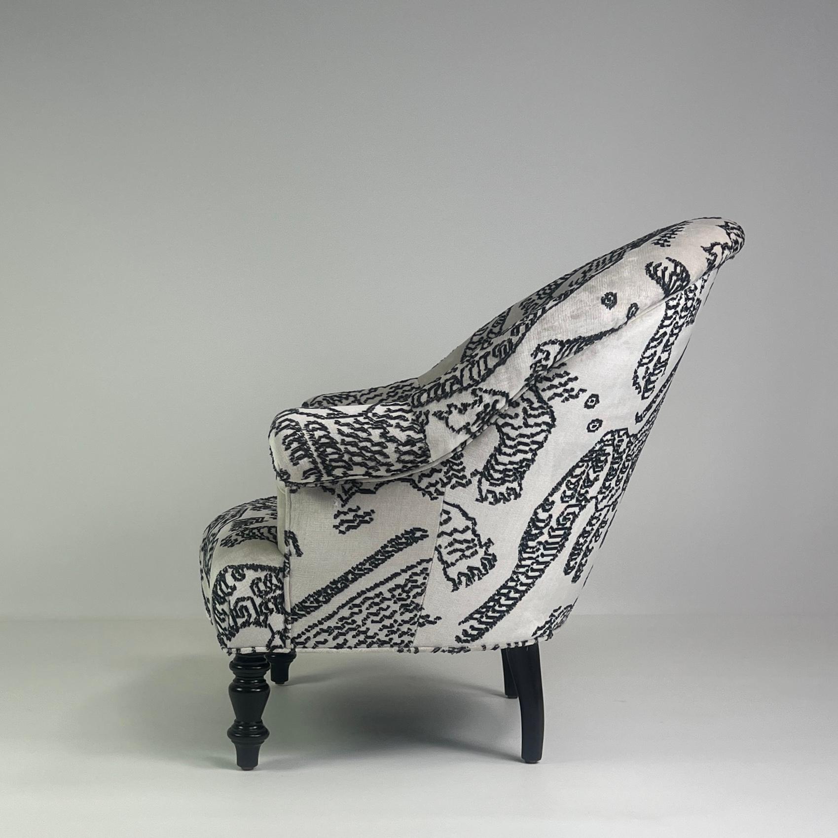Contemporary Pair of Clarence Chairs by Bourgeois Boheme Atelier