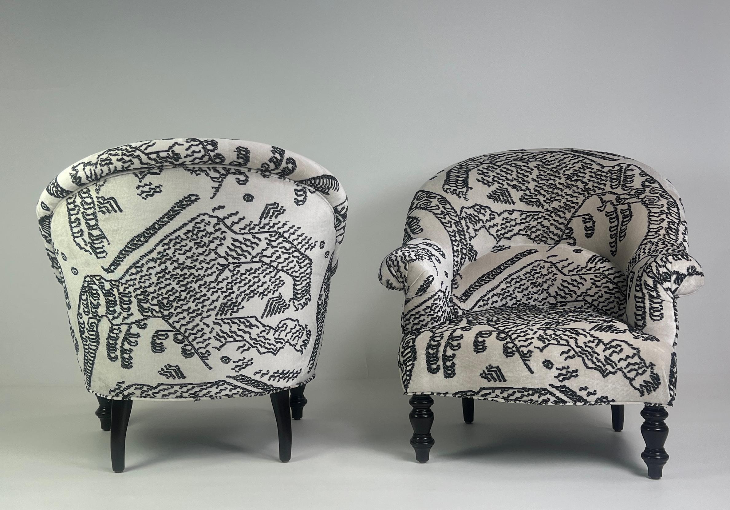 Pair of Clarence Chairs by Bourgeois Boheme Atelier 2