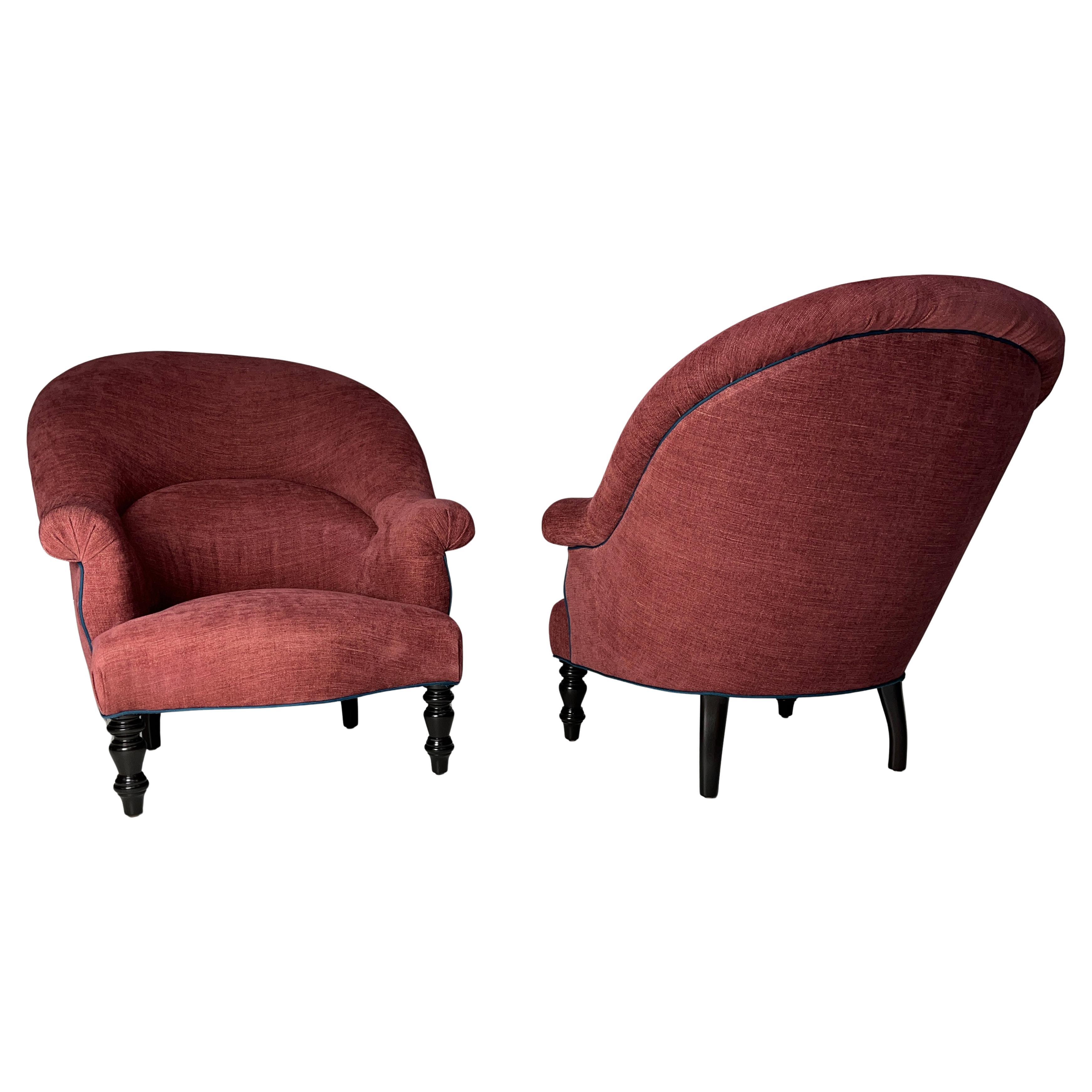 Pair of Clarence Chairs by Bourgeois Boheme Atelier