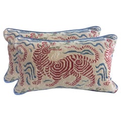 Coppia di cuscini Clarence House con drago del Tibet Coppia di cuscini Clarence House con drago del Tibet