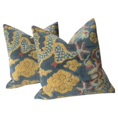 Coppia di cuscini "Tatsu" di Clarence House in verde acqua