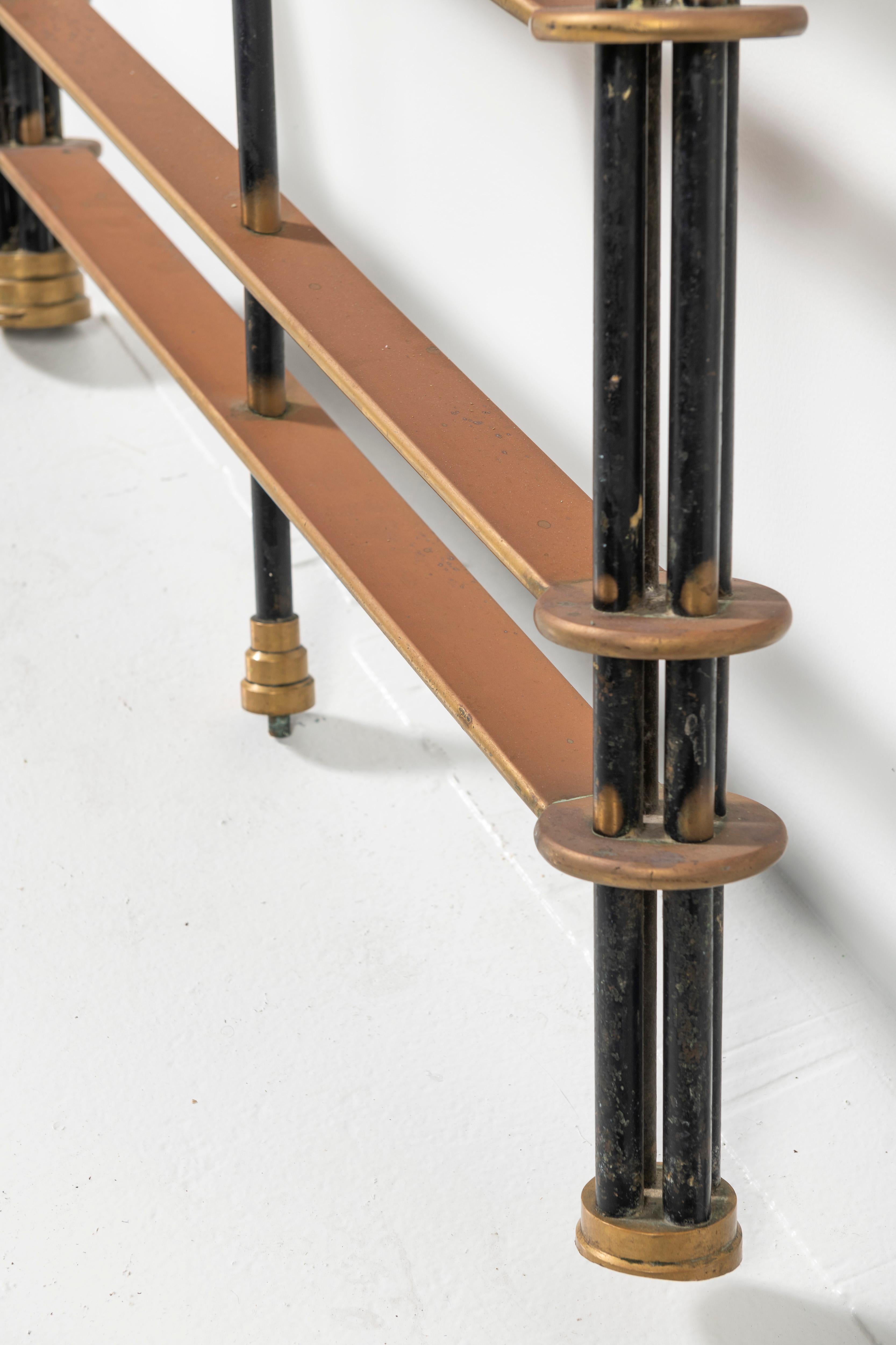 art deco staircase railings