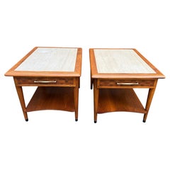 Pair of Classic American Modern Nightstands for Restoration, 1960's