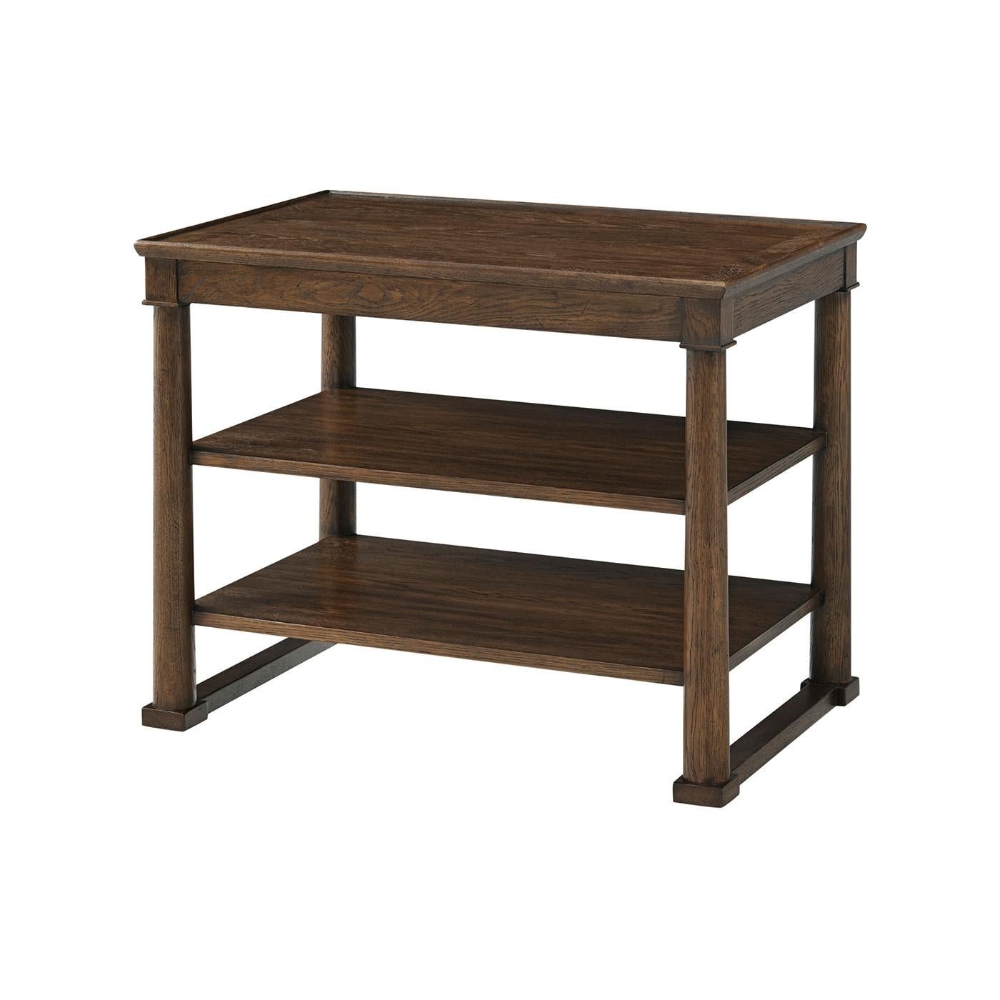 Ein Paar Classic Brown Beistelltische im Zustand „Neu“ im Angebot in Westwood, NJ