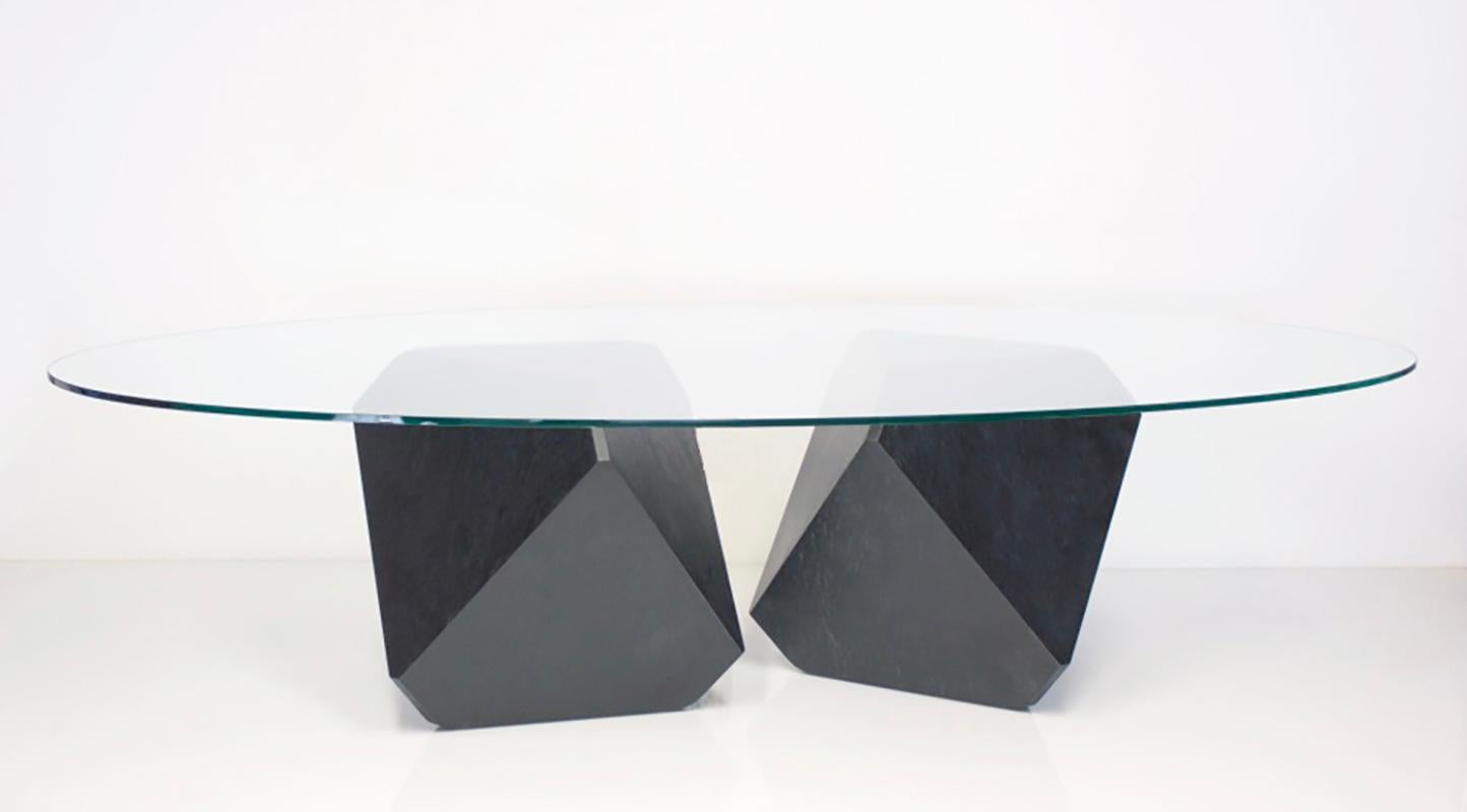 William Earle’s ‘Hal’ table, created in 2000, ushered the faceted craze into furniture and lighting and has proven to be one of the most successful designs of all time. Since then, William has become probably the most prolific, and copied,