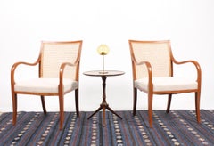 Pair of Classic Lounge Chairs in Cuban Mahogany by Frits Henningsen, 1940s
