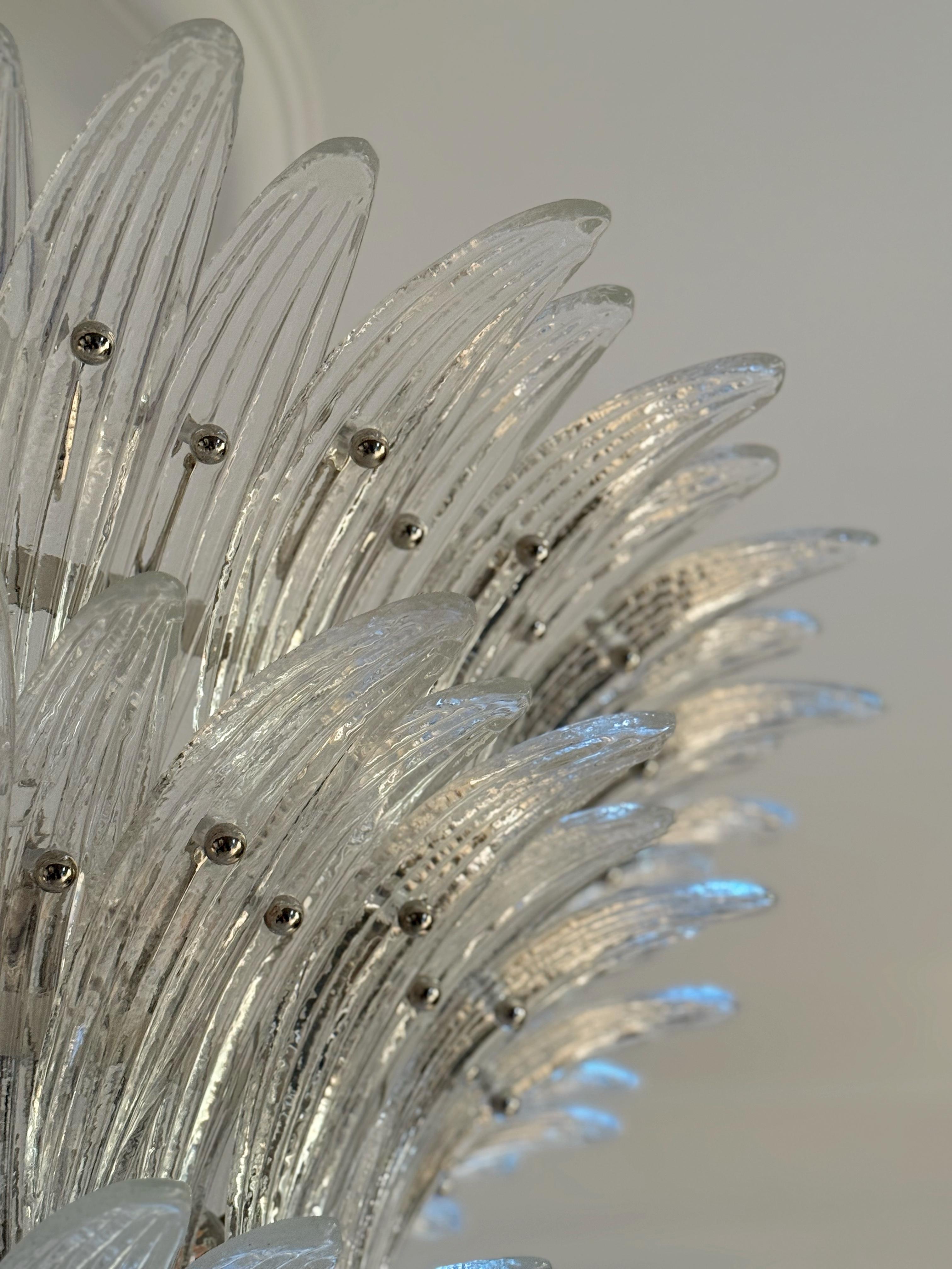 Pair of Classic Murano Chandeliers Tropicale style For Sale 3