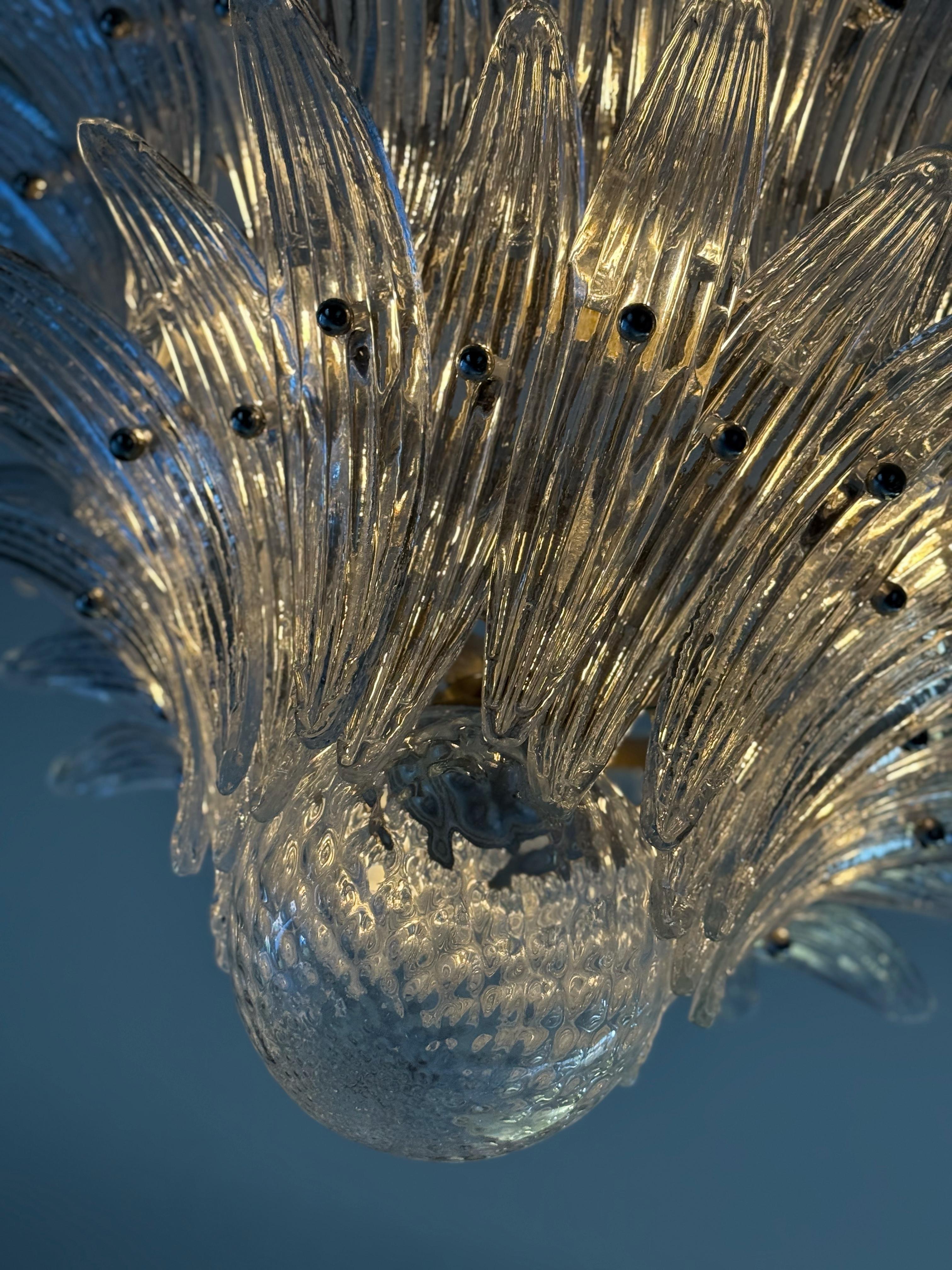 Pair of Classic Murano Chandeliers Tropicale style For Sale 4