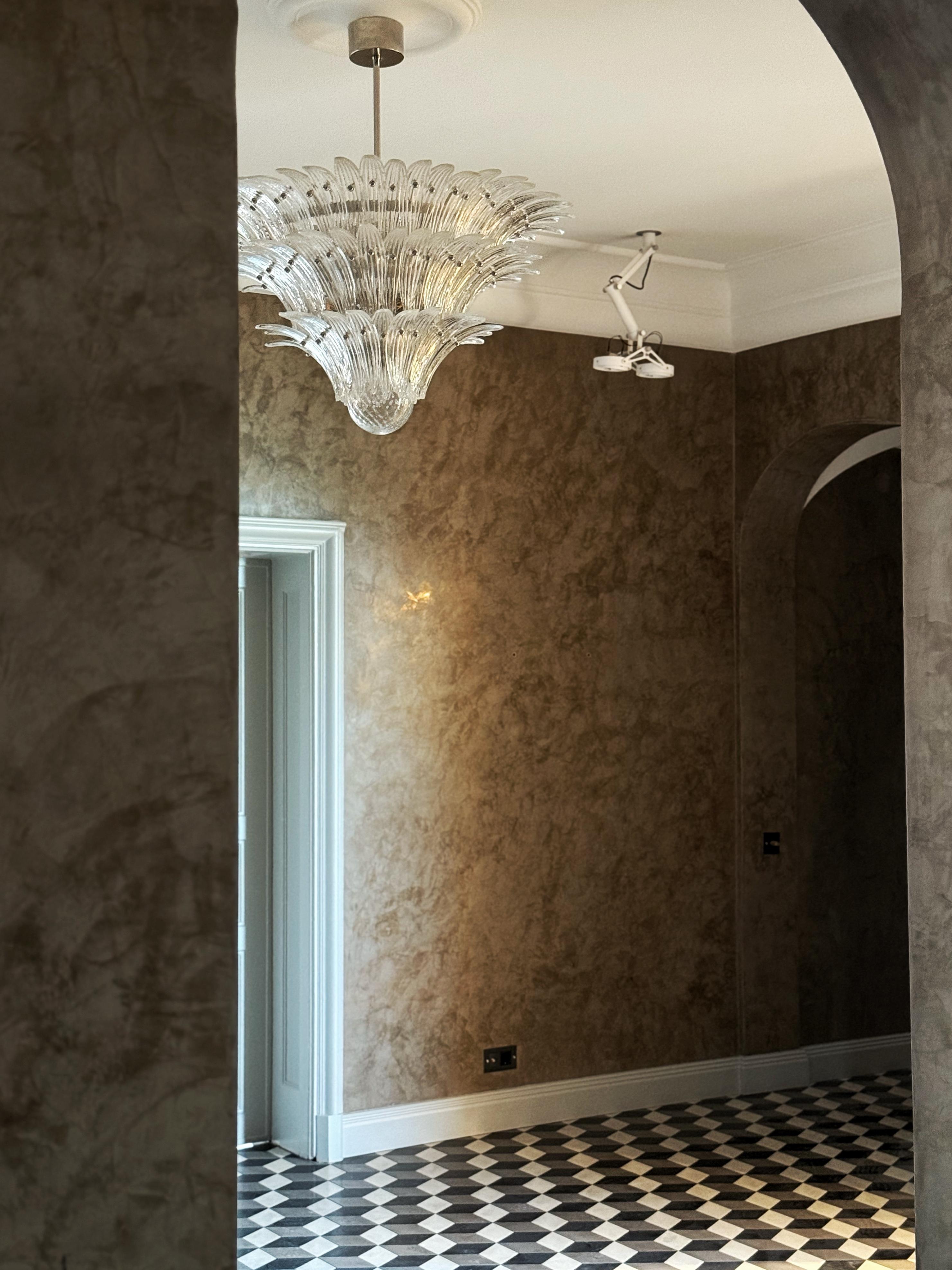 Pair of Classic Murano Chandeliers Tropicale style In Good Condition For Sale In Bromma, SE