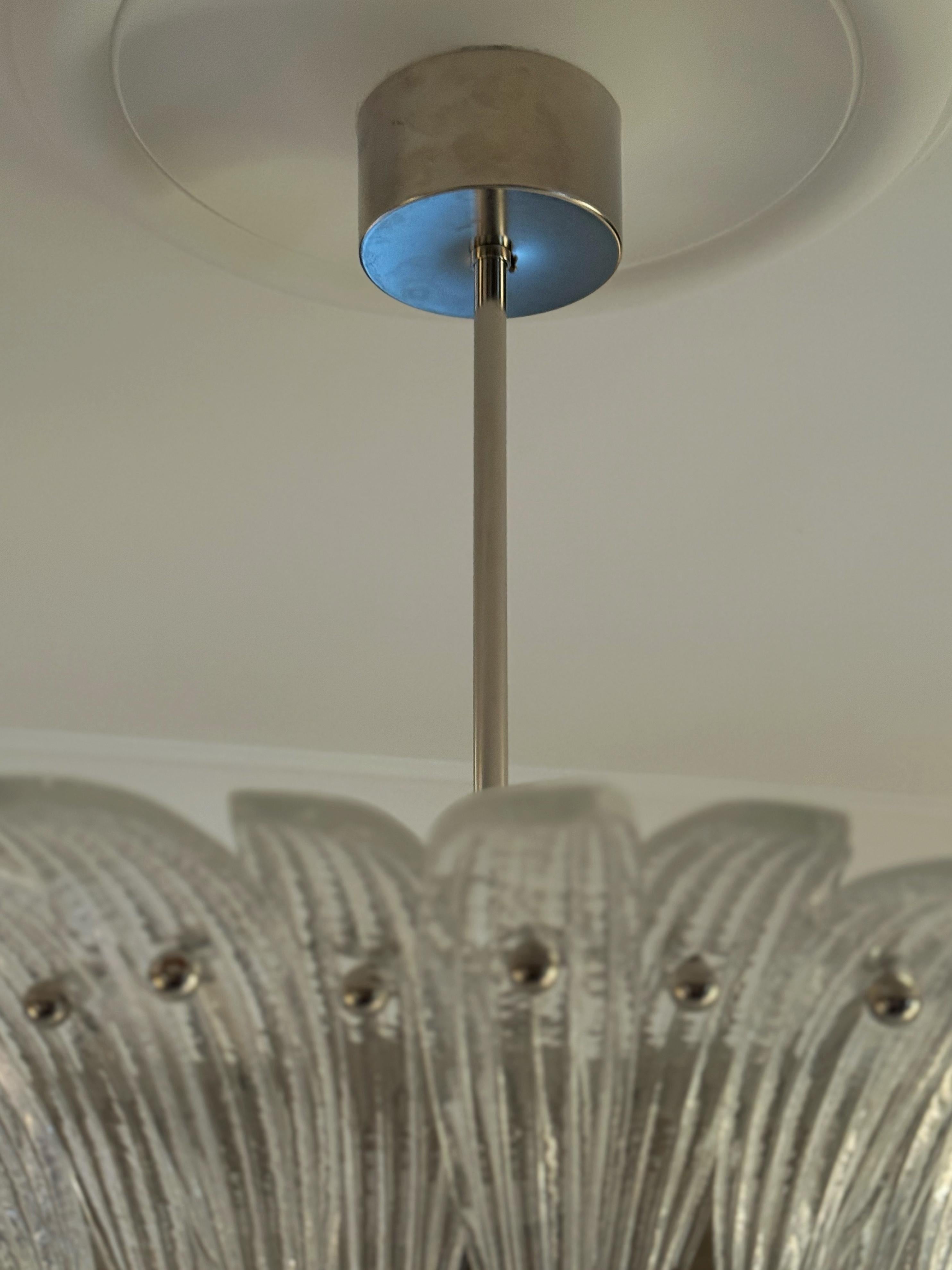 Pair of Classic Murano Chandeliers Tropicale style For Sale 1