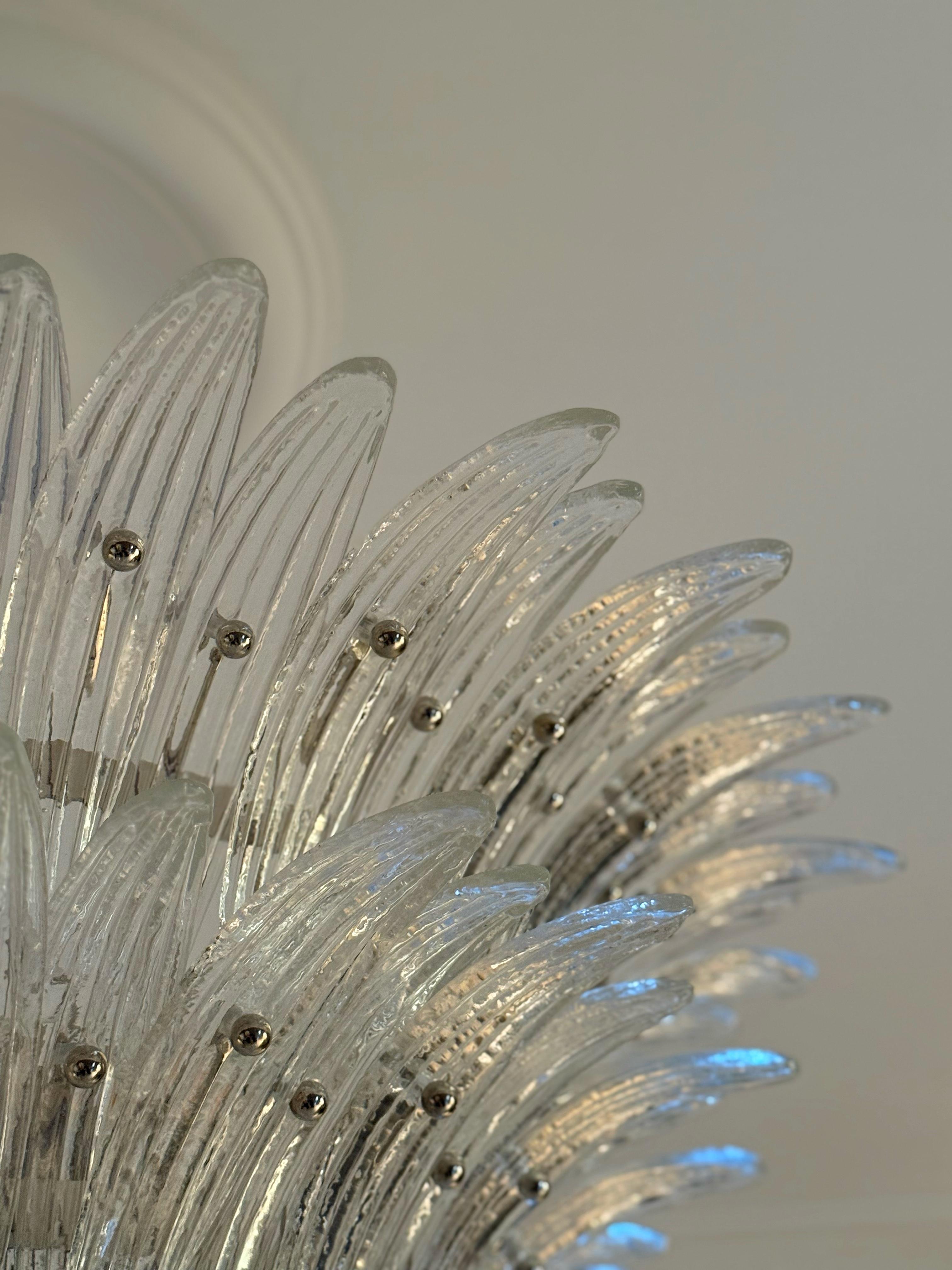 Pair of Classic Murano Chandeliers Tropicale style For Sale 2