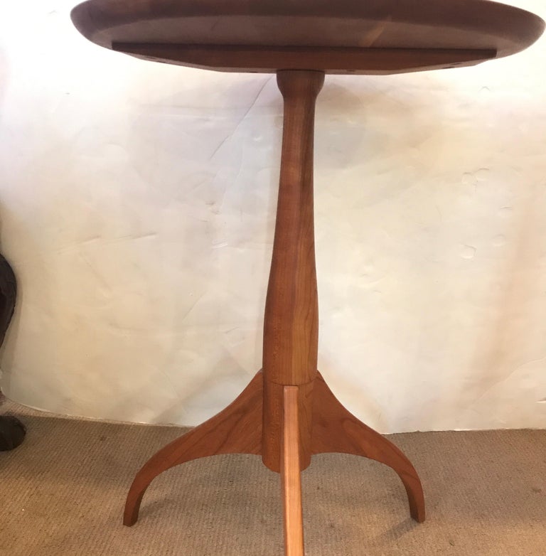 Pair of Classic Natural Cherry Shaker Tables For Sale at 1stdibs