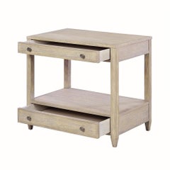 Coppia di comodini classici, grigi