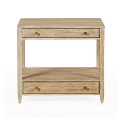 Pair of Classic Nightstands with a Weathered Finish
