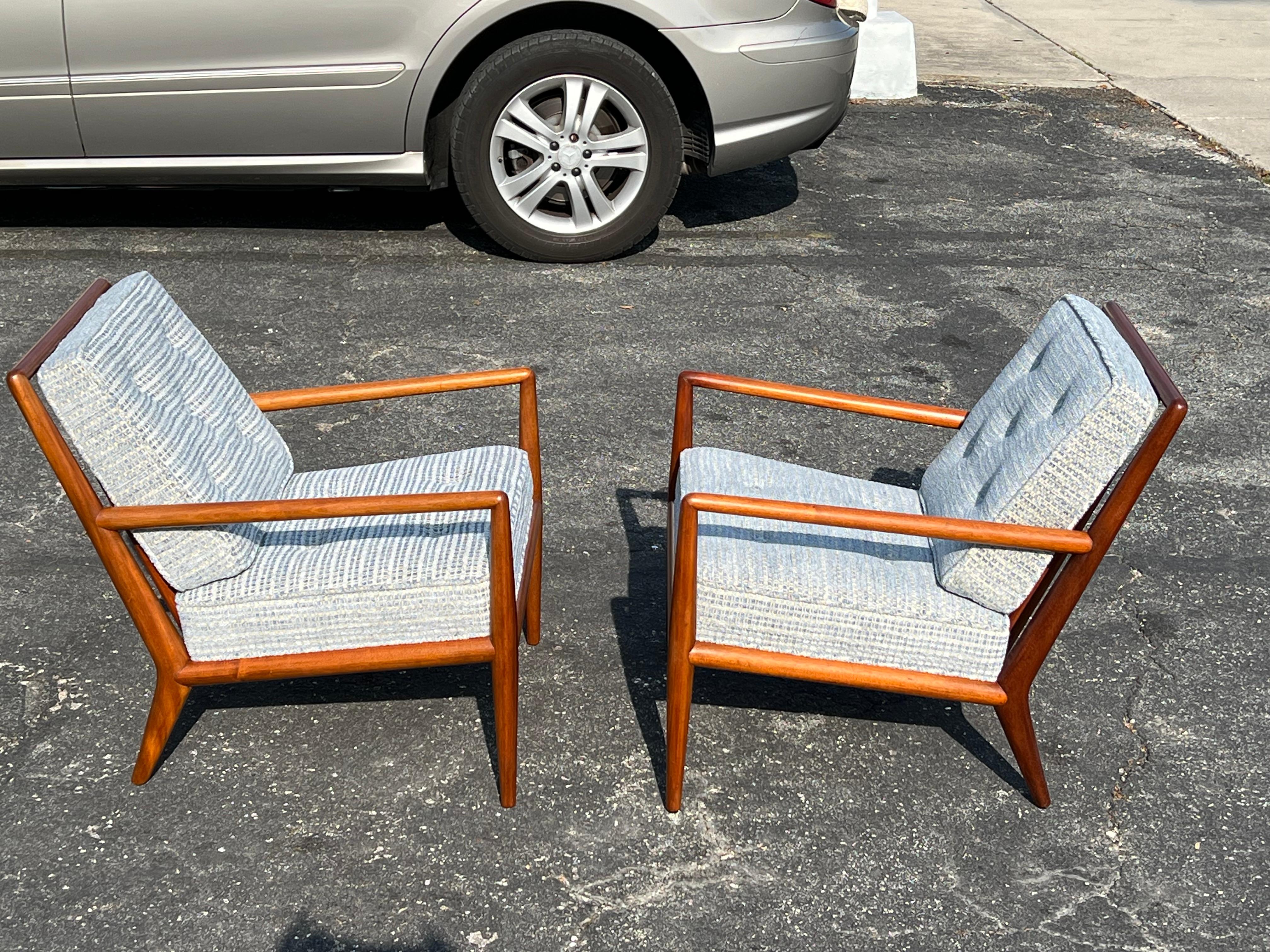 Pair of Classic T.H. Robsjohn-Gibbings Armchairs for Widdicomb, ca' 1950's For Sale 6