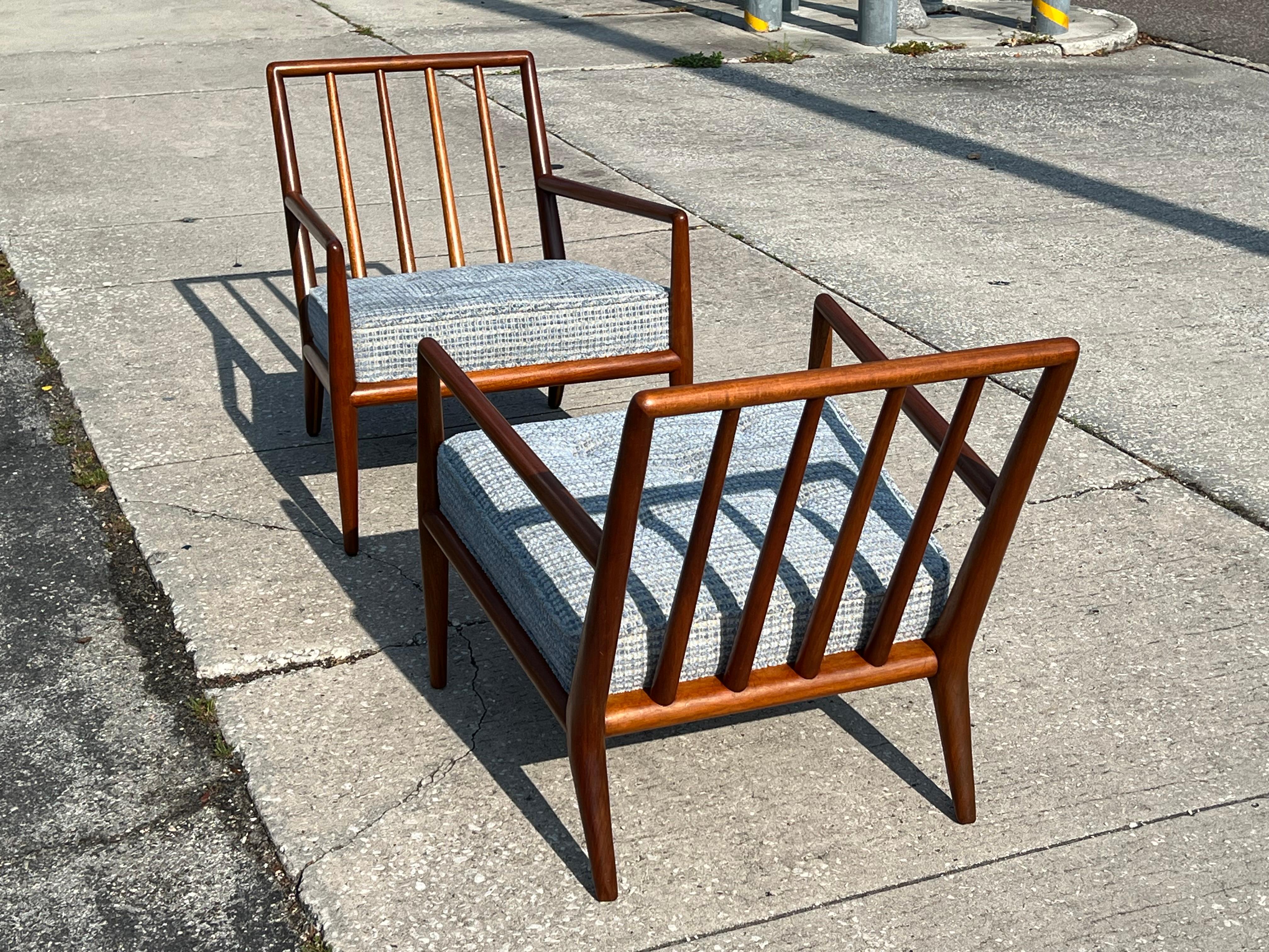Pair of Classic T.H. Robsjohn-Gibbings Armchairs for Widdicomb, ca' 1950's For Sale 12