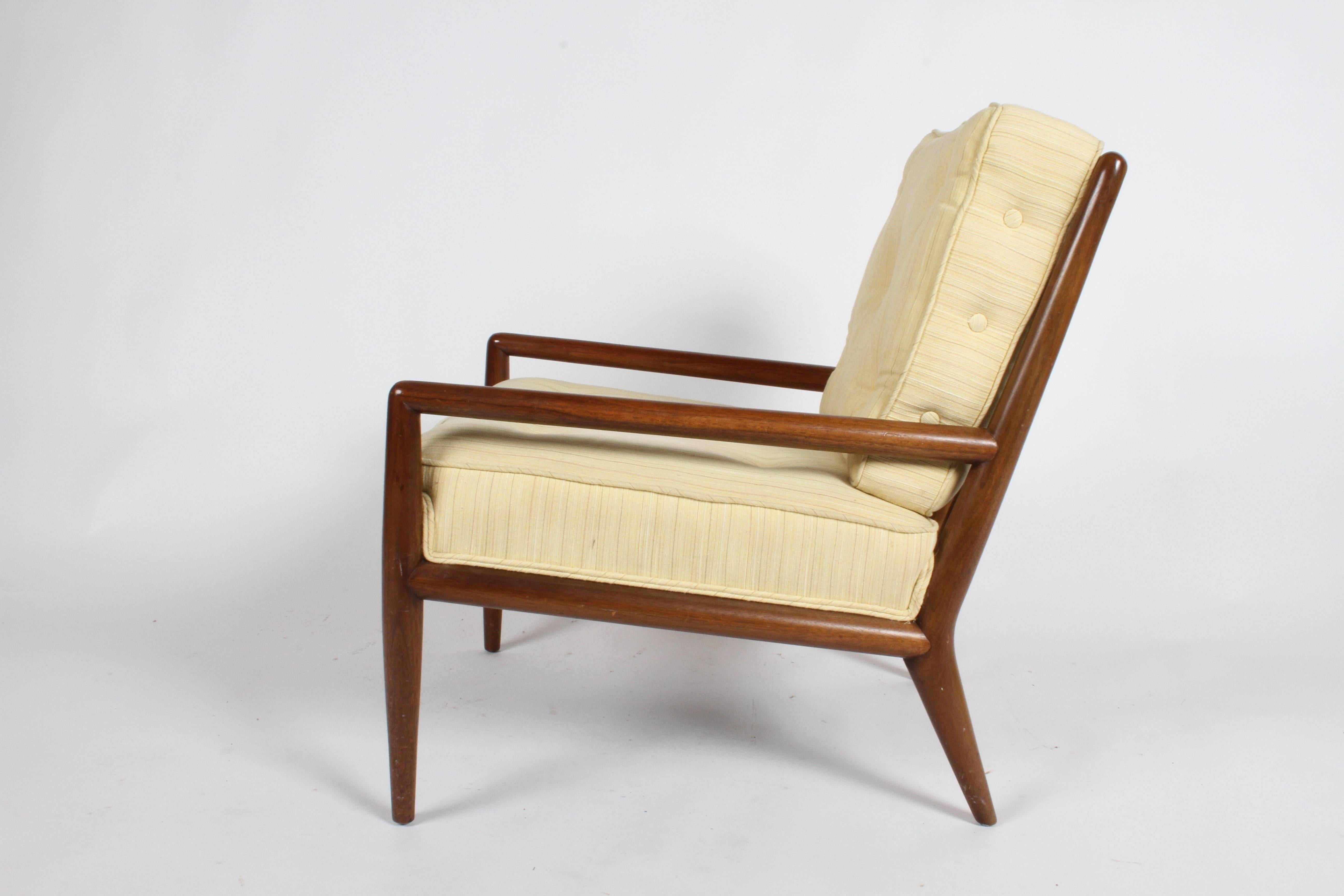 Upholstery Pair of Classic T.H. Robsjohn-Gibbings for Widdicomb Lounge Chairs For Sale