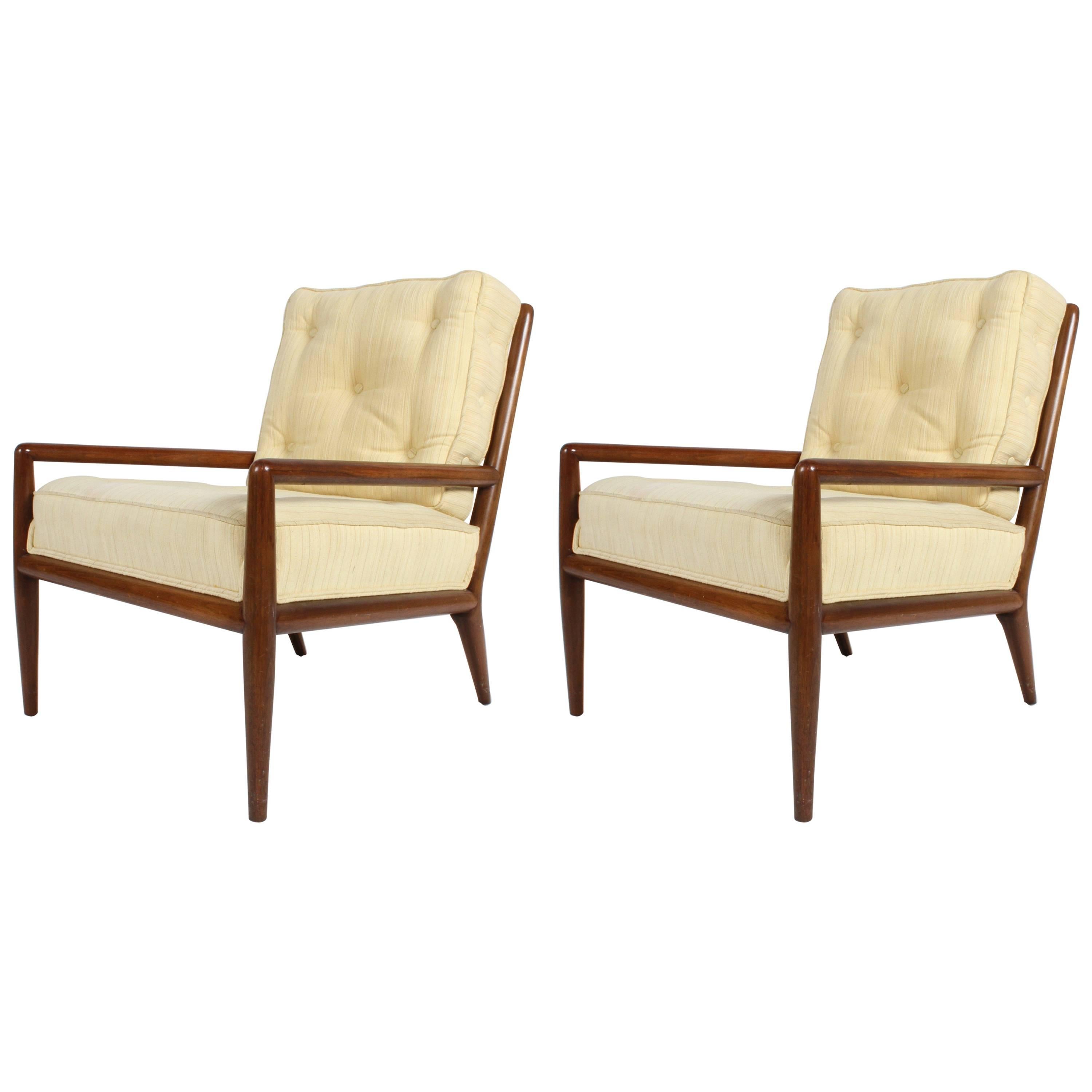 Pair of Classic T.H. Robsjohn-Gibbings for Widdicomb Lounge Chairs