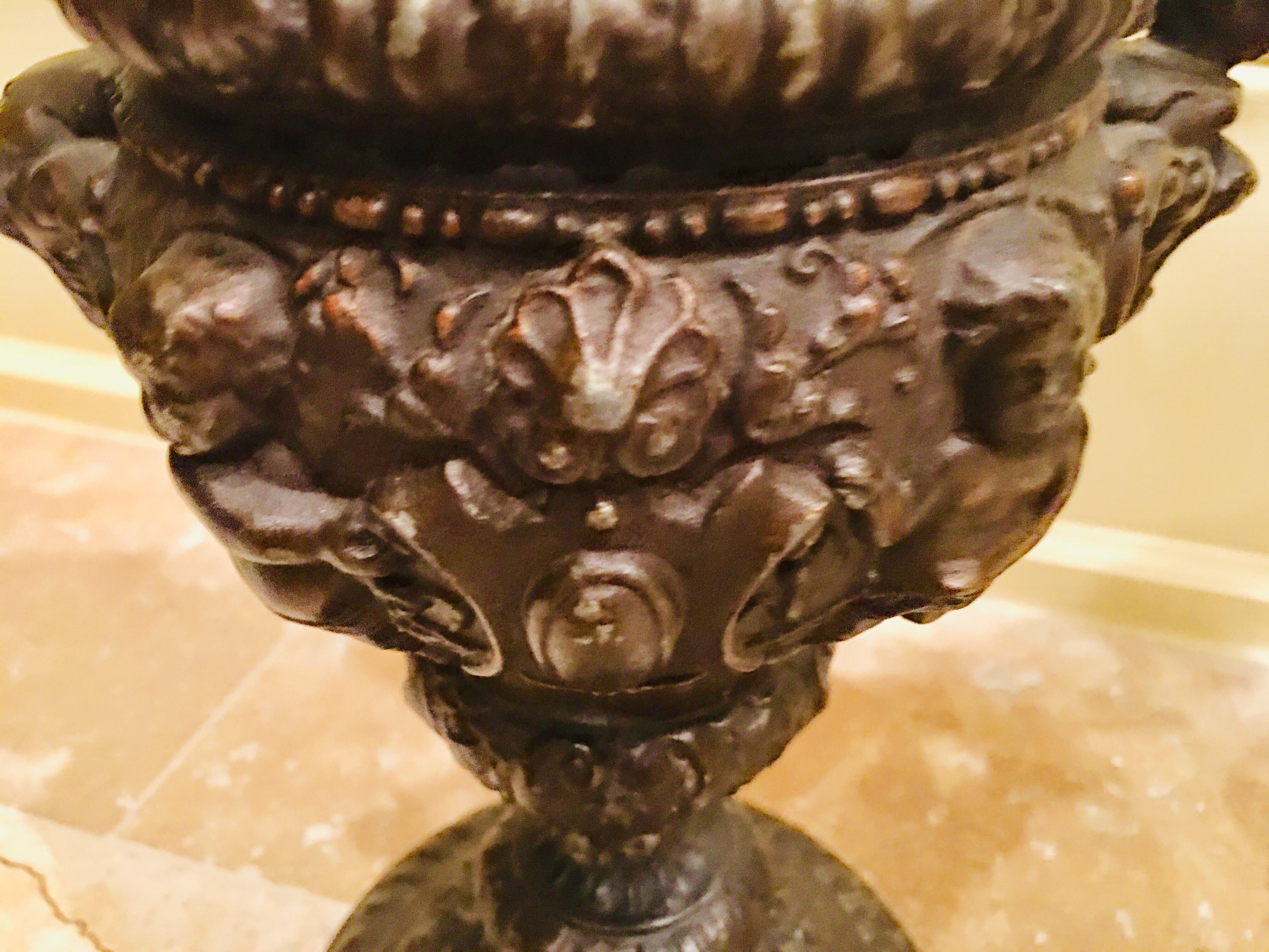 Pair of Classical 19th Century Bronze Fountain Ewers For Sale 10
