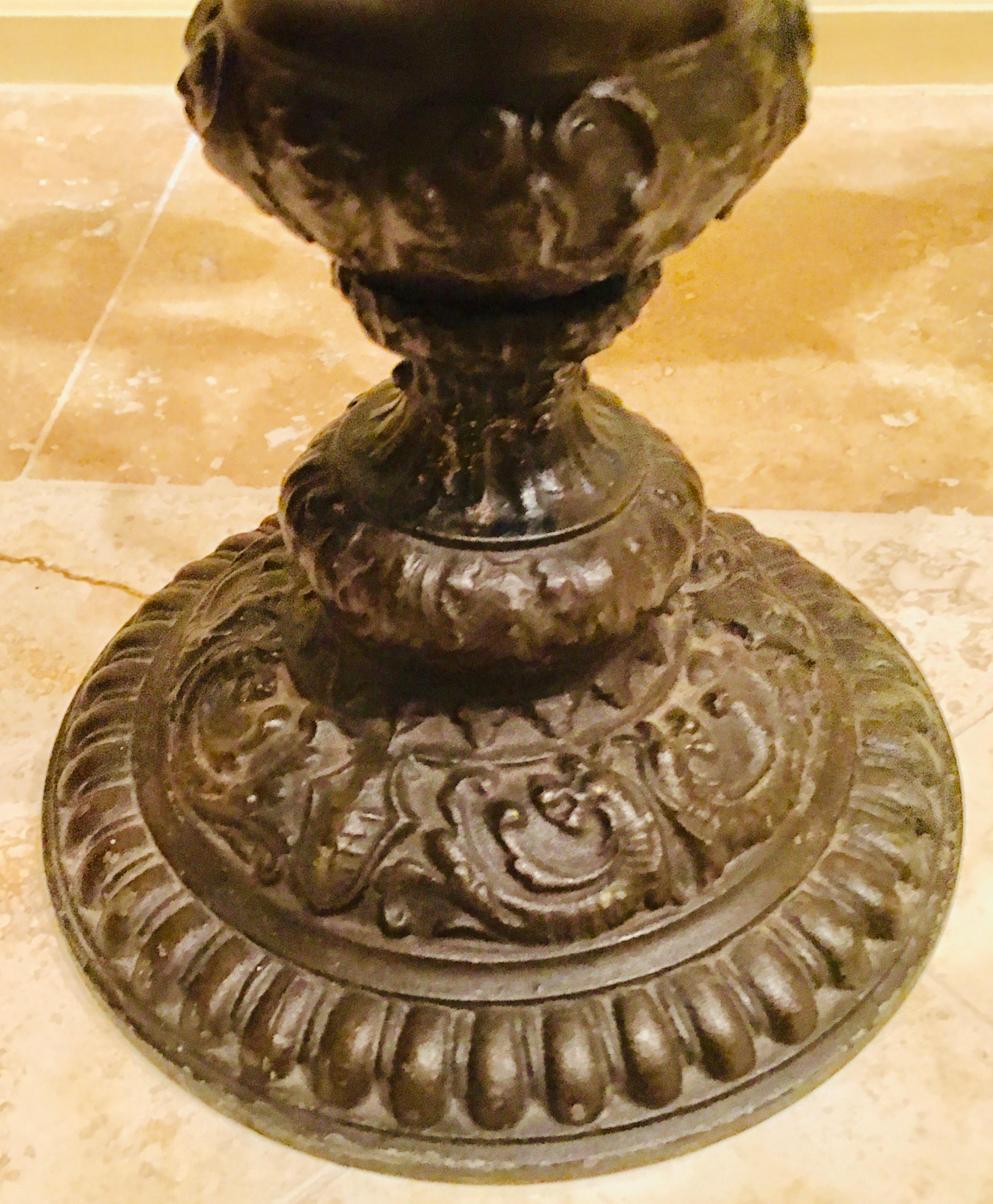 Pair of Classical 19th Century Bronze Fountain Ewers For Sale 13