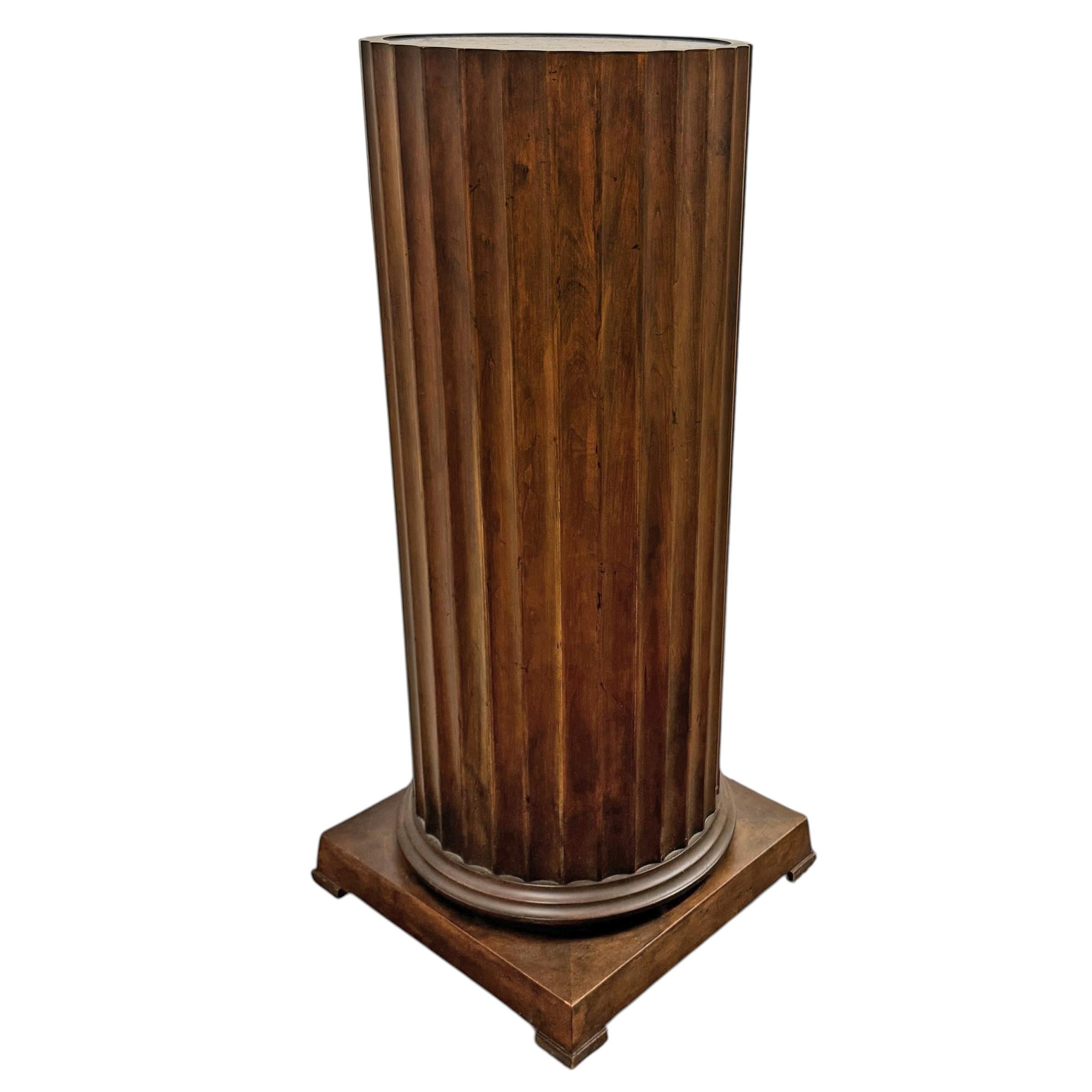 American Pair of Classical Column Pedestals For Sale