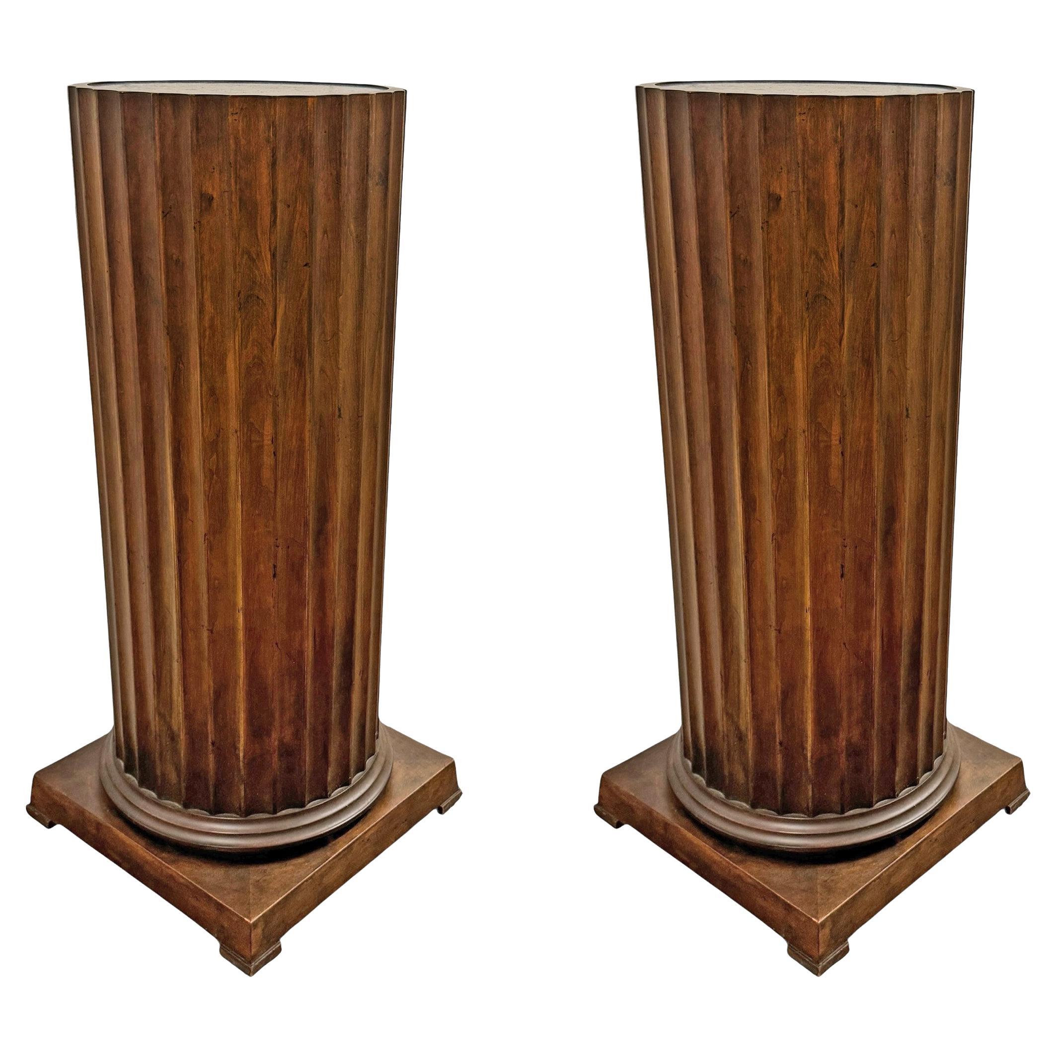 Pair of Classical Column Pedestals