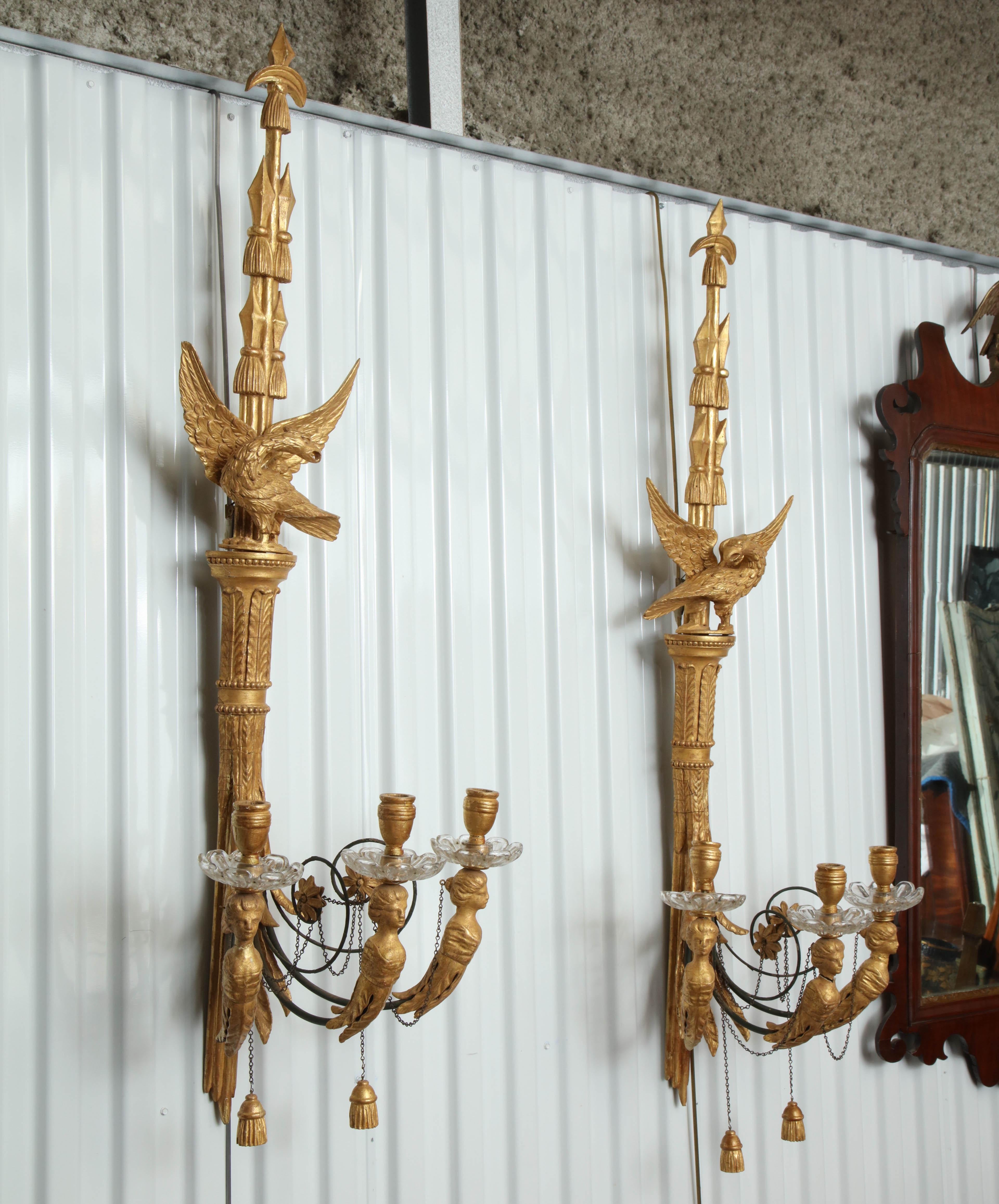 Pair of Classical Giltwood Wall Lights 5