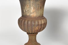 Pair of Classical Iron Garden Urns